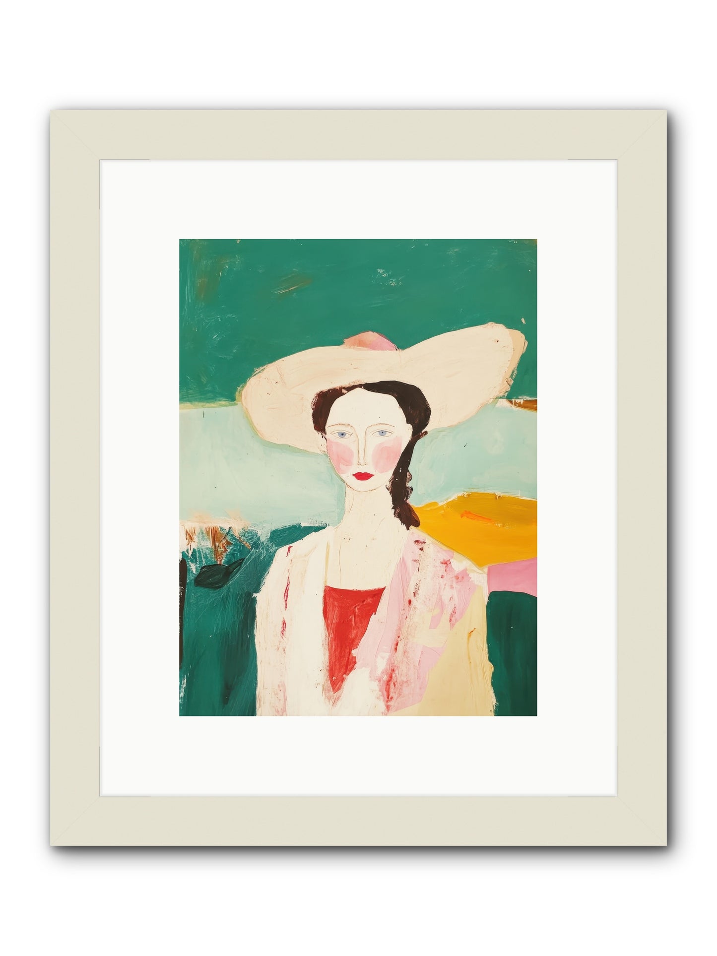 Saddle Savvy Belle -- Framed Print - White 9x12