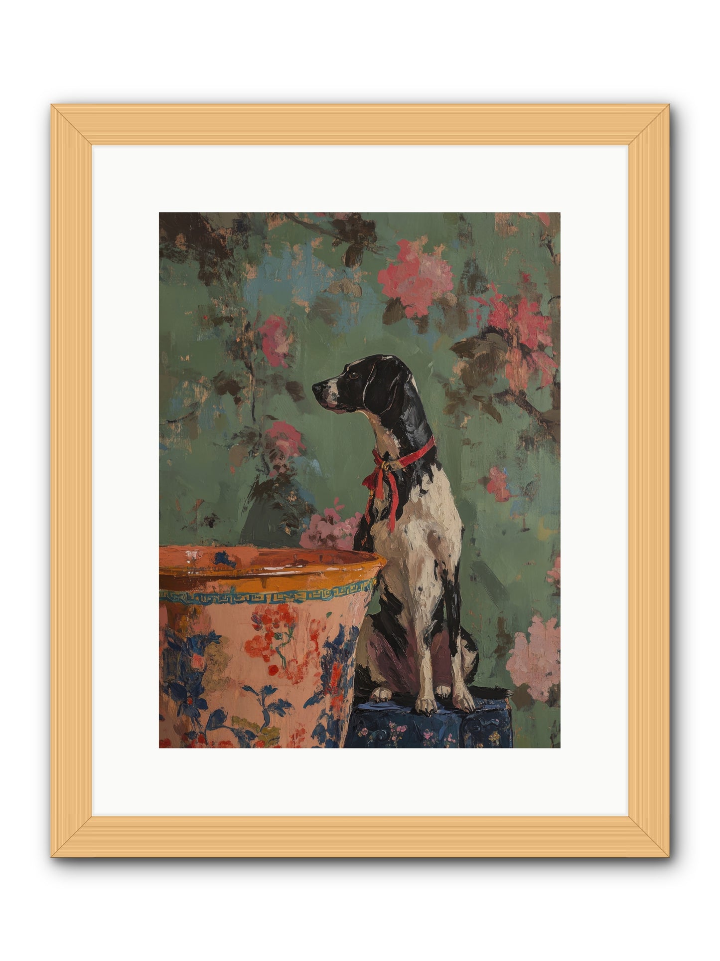 Sage  -- Framed Print - Natural 12x16