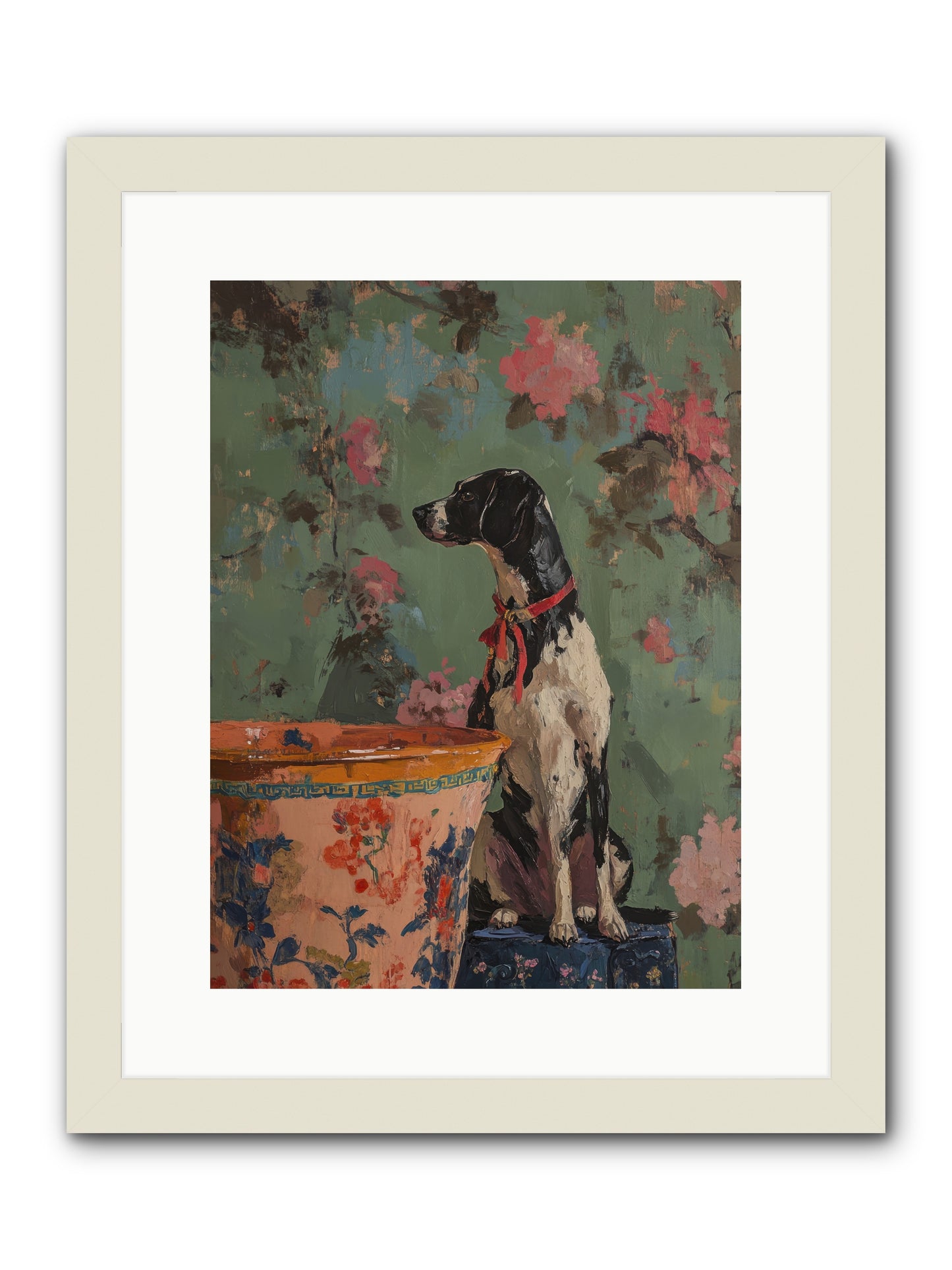 Sage  -- Framed Print - White 12x16