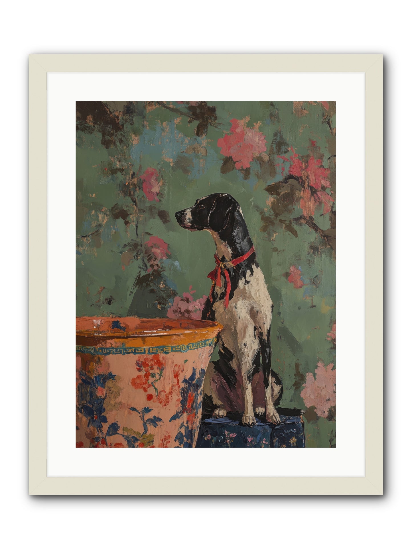 Sage  -- Framed Print - White 18x24