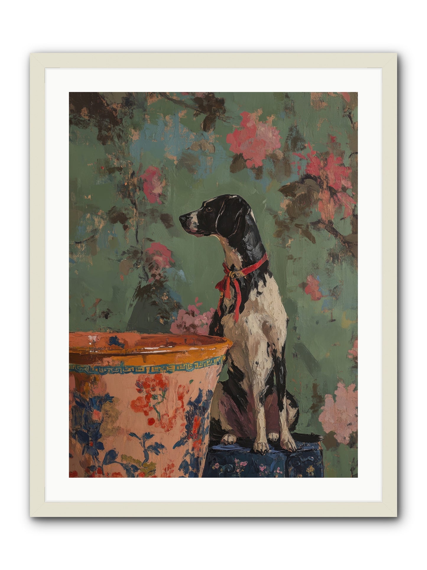 Sage  -- Framed Print - White 24x32