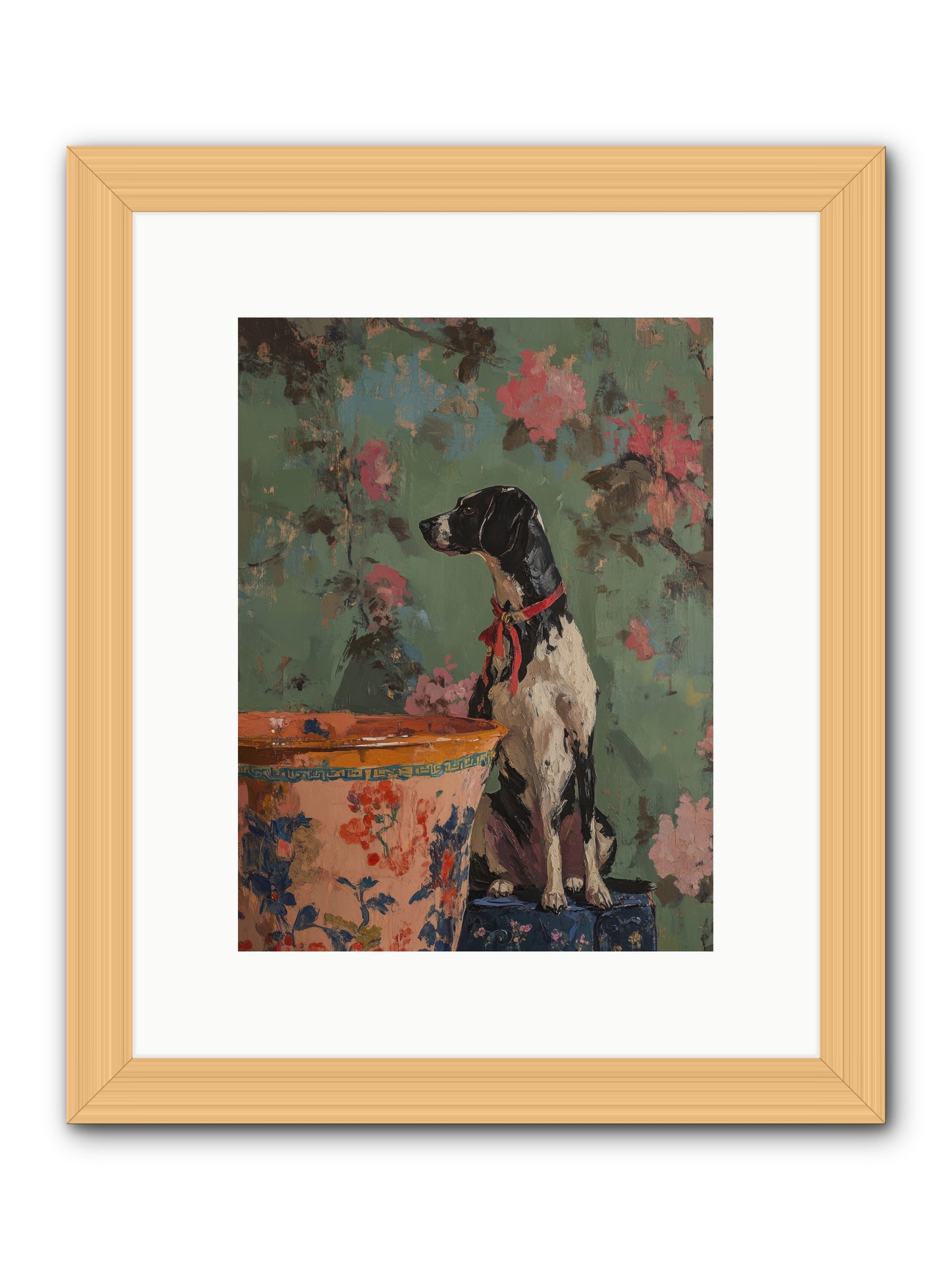 Sage  -- Framed Print - Natural 9x12