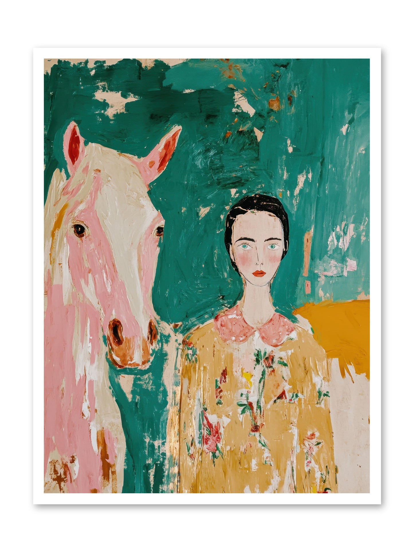 Sage & Stone -- Loose Canvas Print 30x40