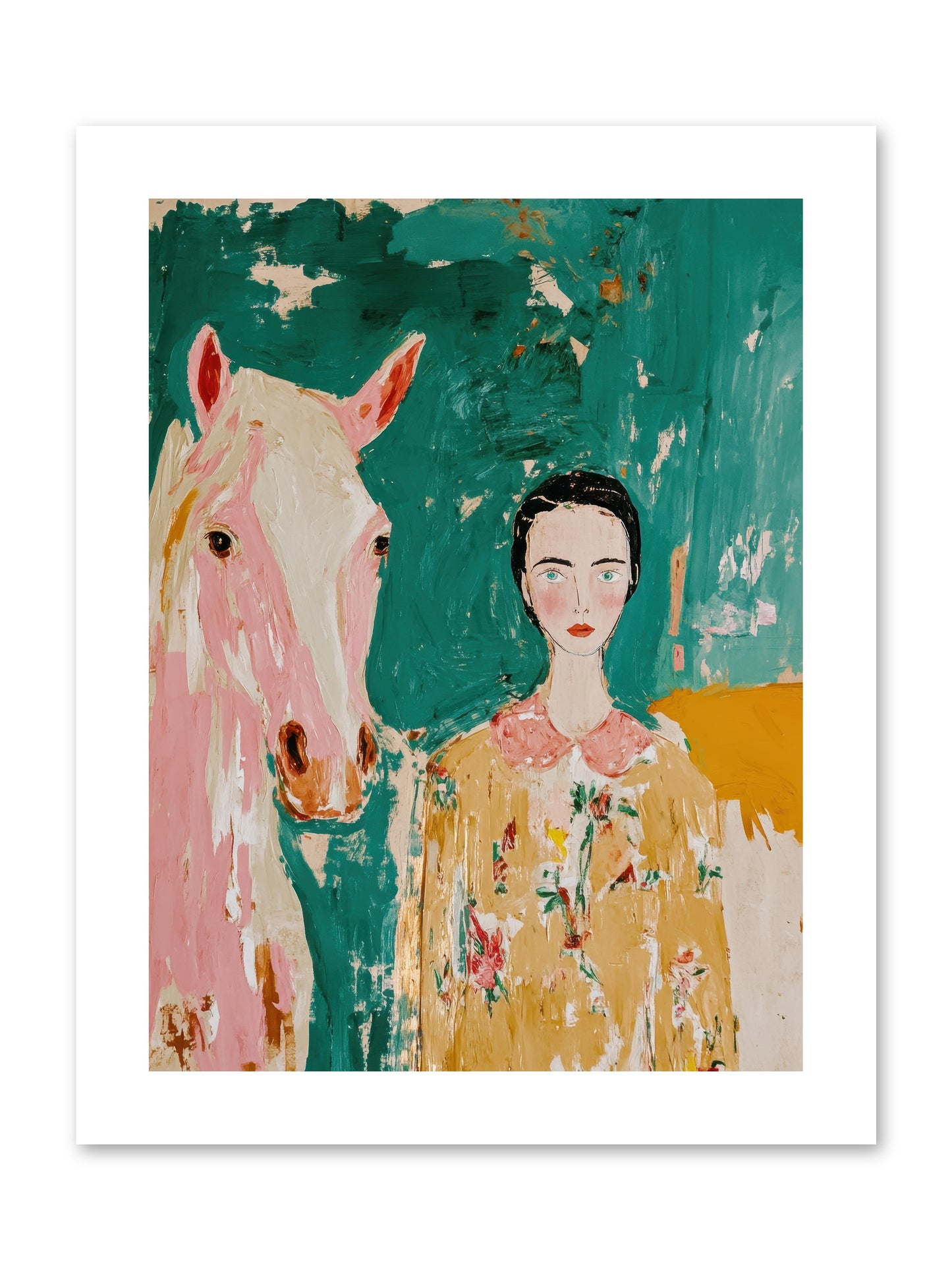 Sage & Stone -- Loose Canvas Print 9x12