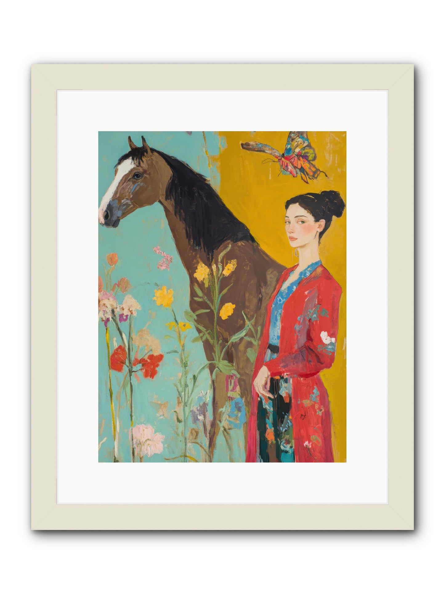 Sagebrush Collector -- Framed Print - White 12x16