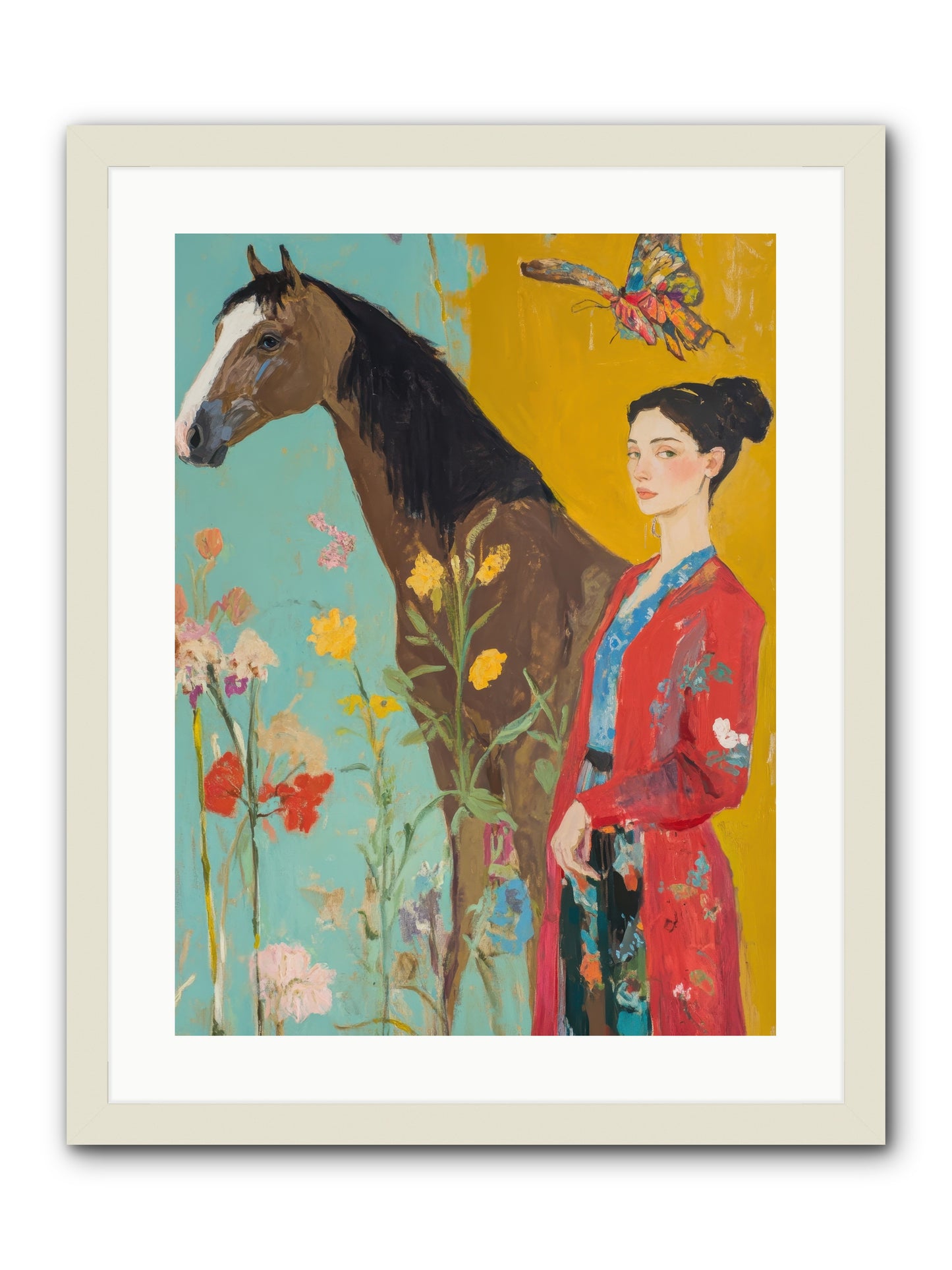 Sagebrush Collector -- Framed Print - White 18x24