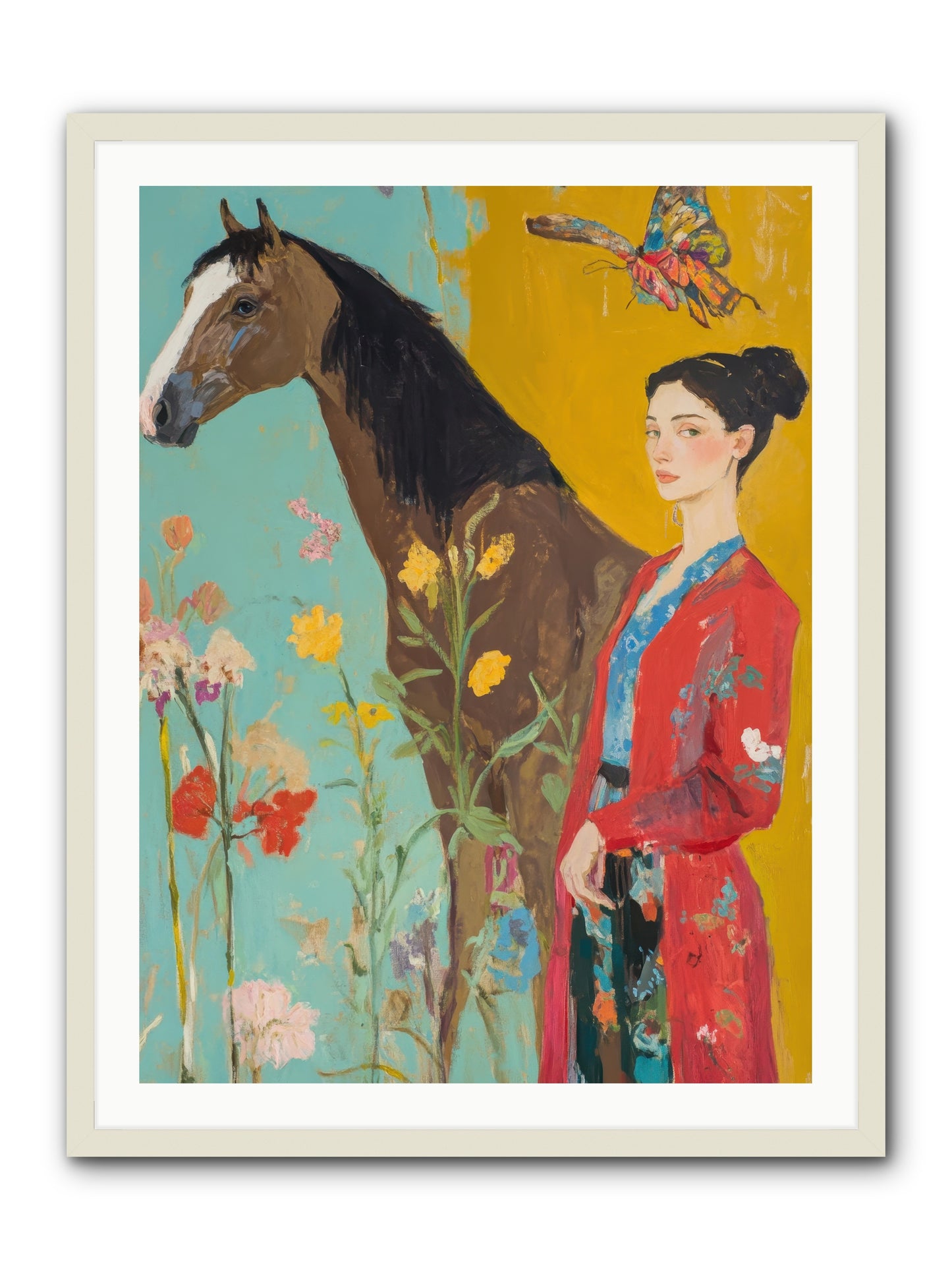 Sagebrush Collector -- Framed Print - White 30x40