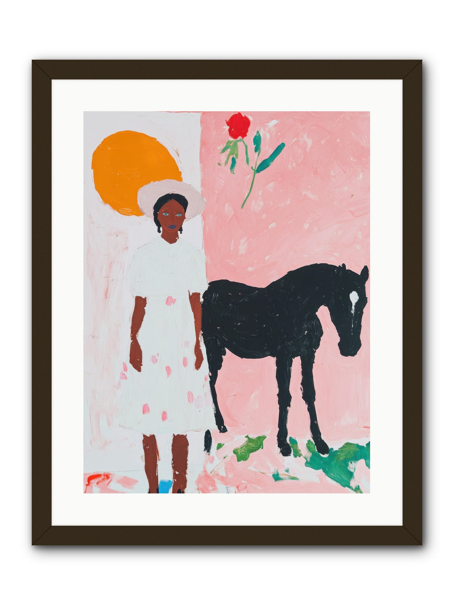 Sagebrush Silhouette -- Framed Print - Black 18x24