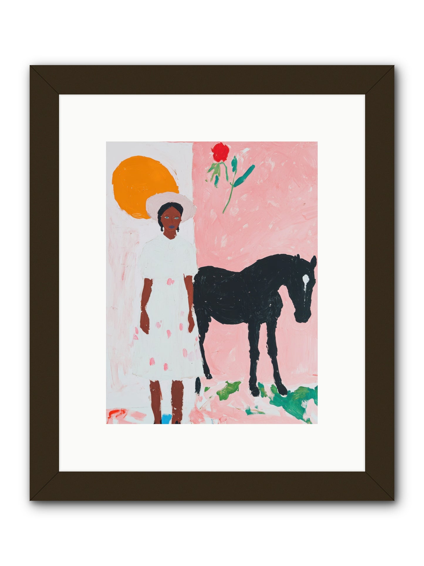 Sagebrush Silhouette -- Framed Print - Black 9x12