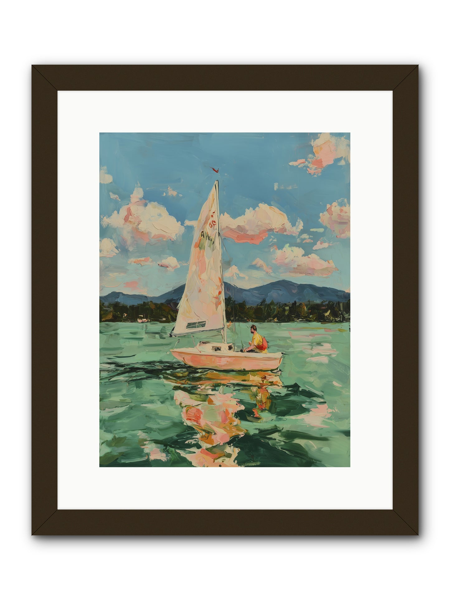 Sail Stories -- Framed Print - Black 12x16
