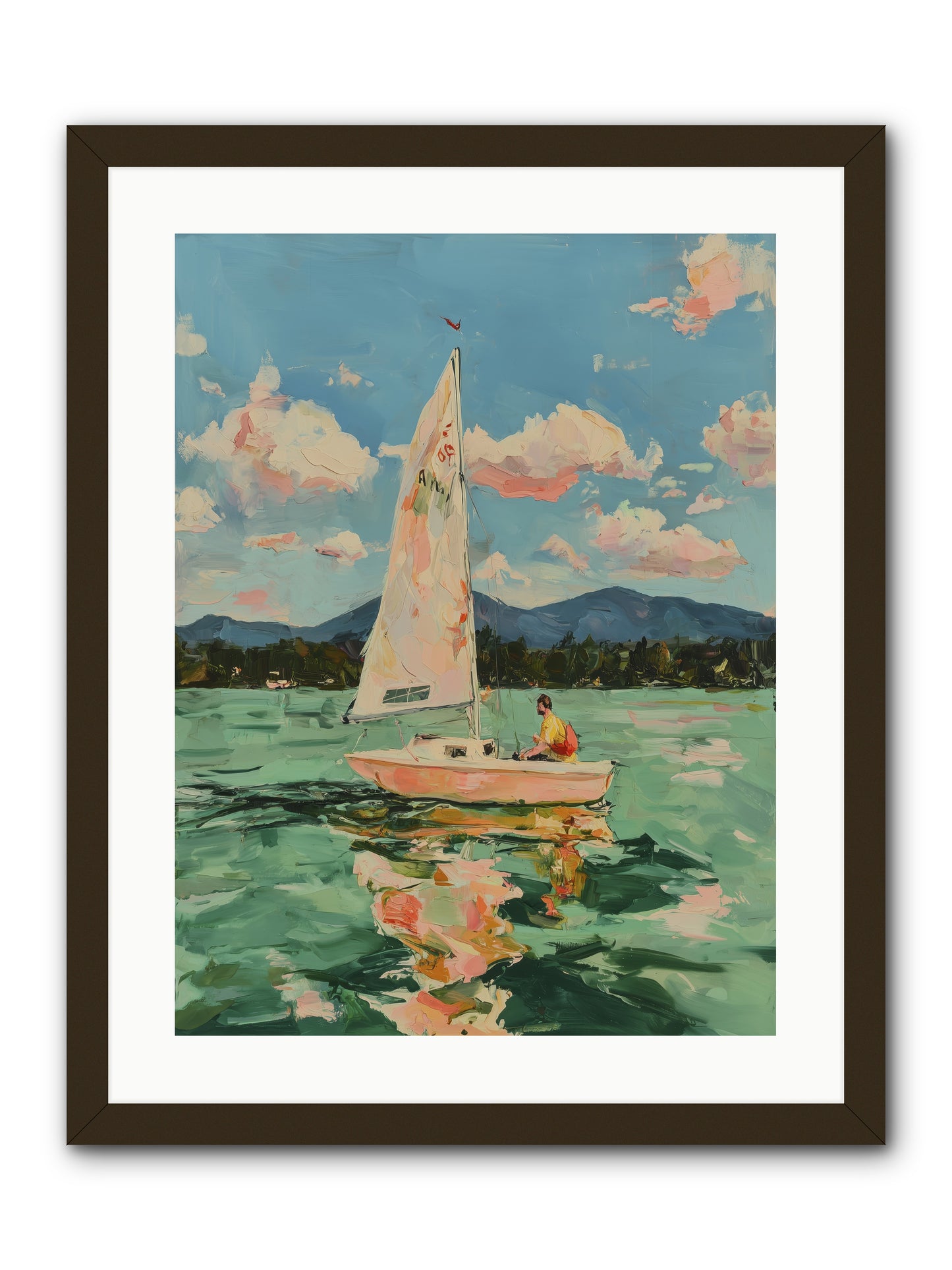 Sail Stories -- Framed Print - Black 18x24