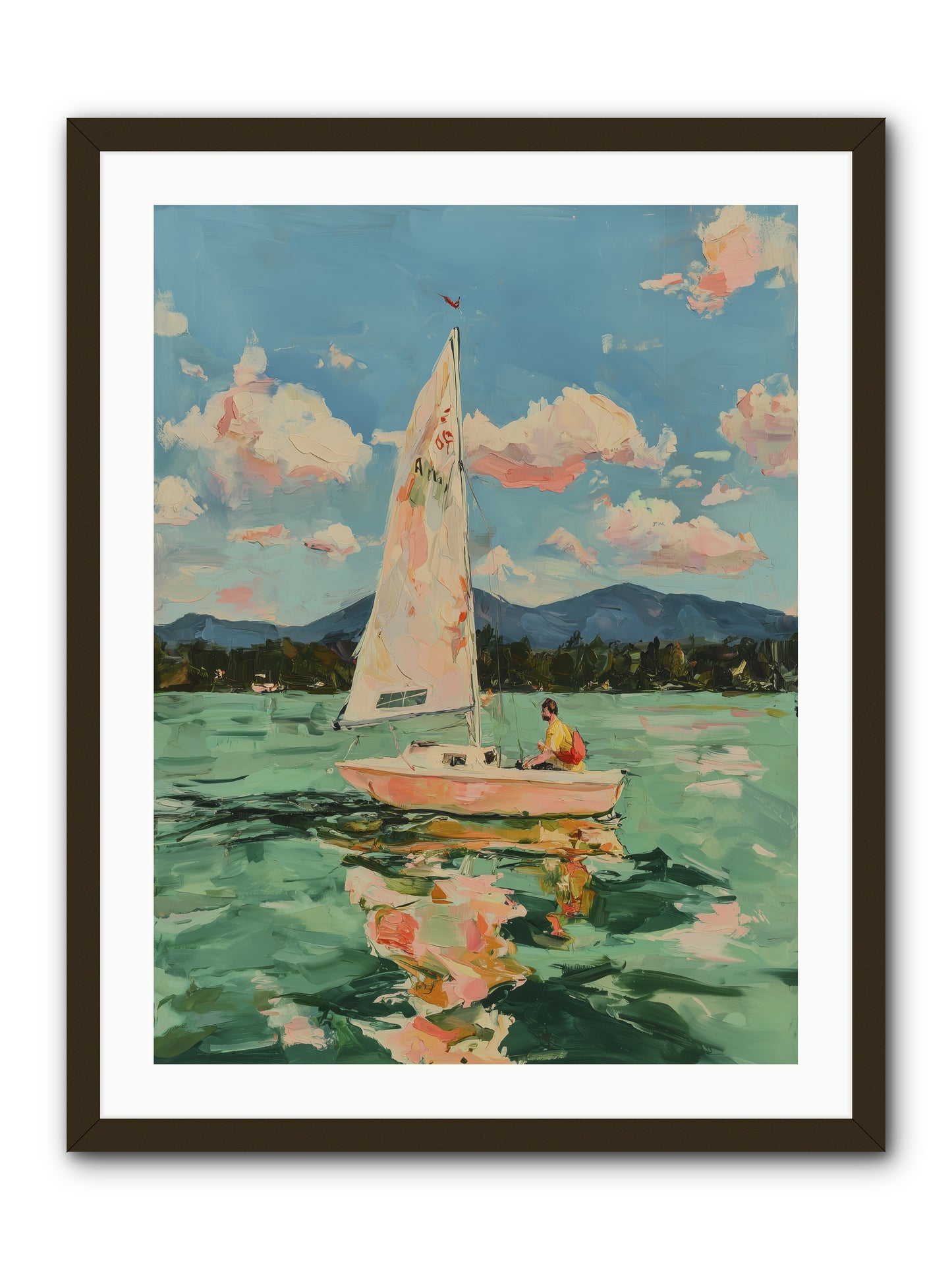 Sail Stories -- Framed Print - Black 24x32