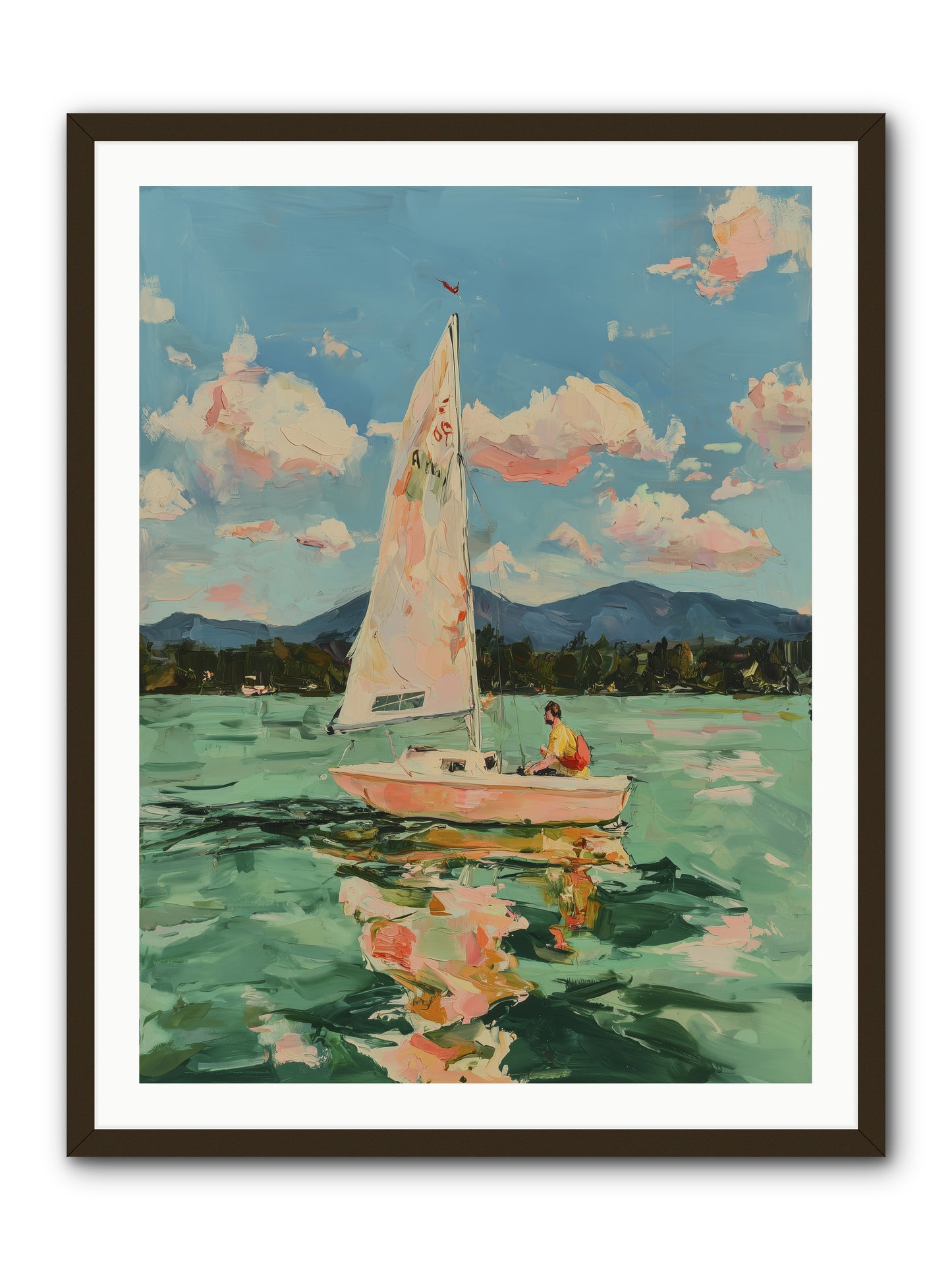 Sail Stories -- Framed Print - Black 30x40