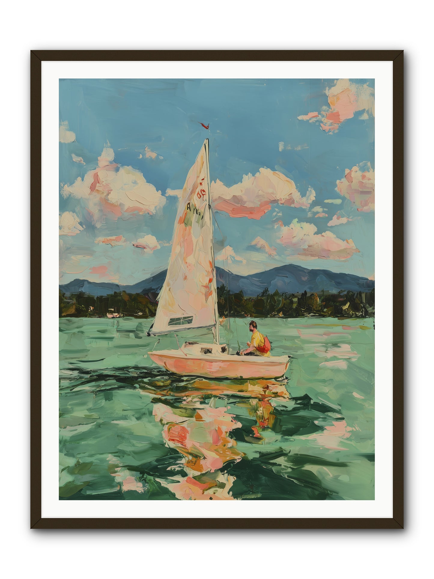 Sail Stories -- Framed Print - Black 36x48