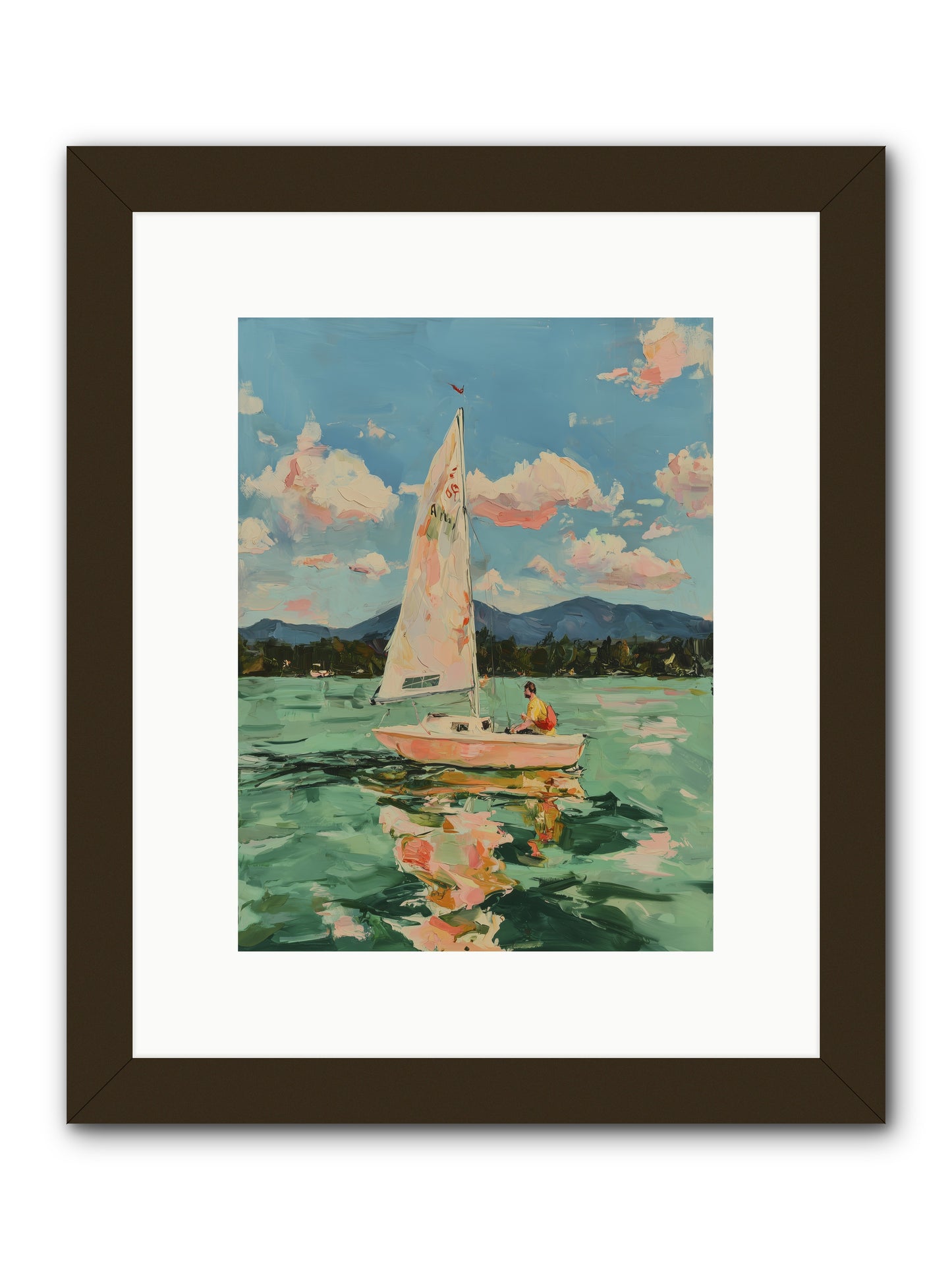 Sail Stories -- Framed Print - Black 9x12