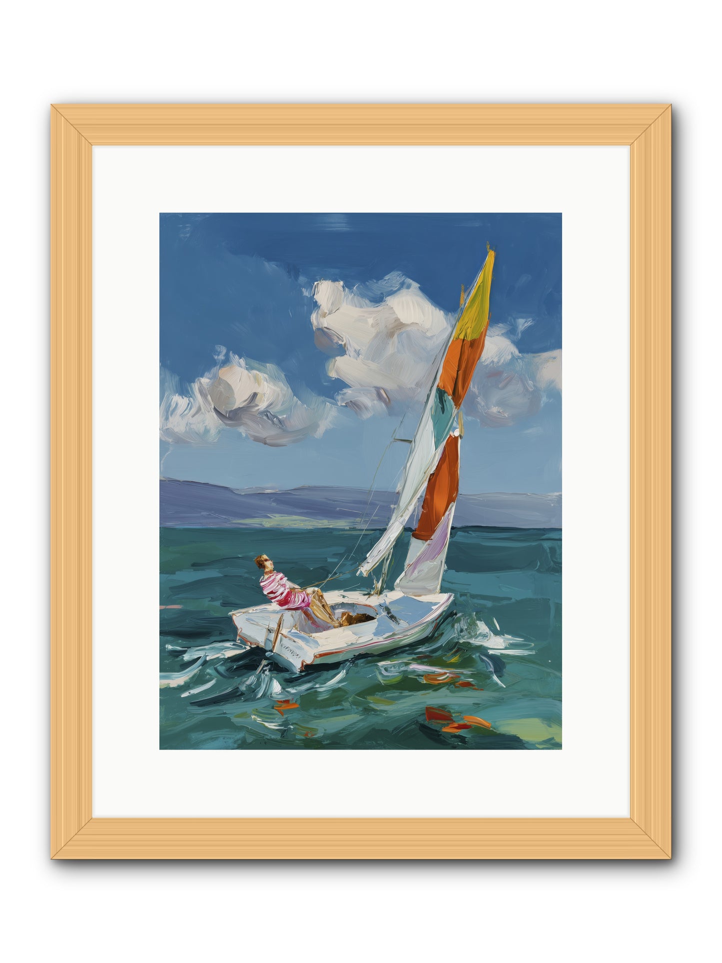 Sailor's Holiday -- Framed Print - Natural 12x16