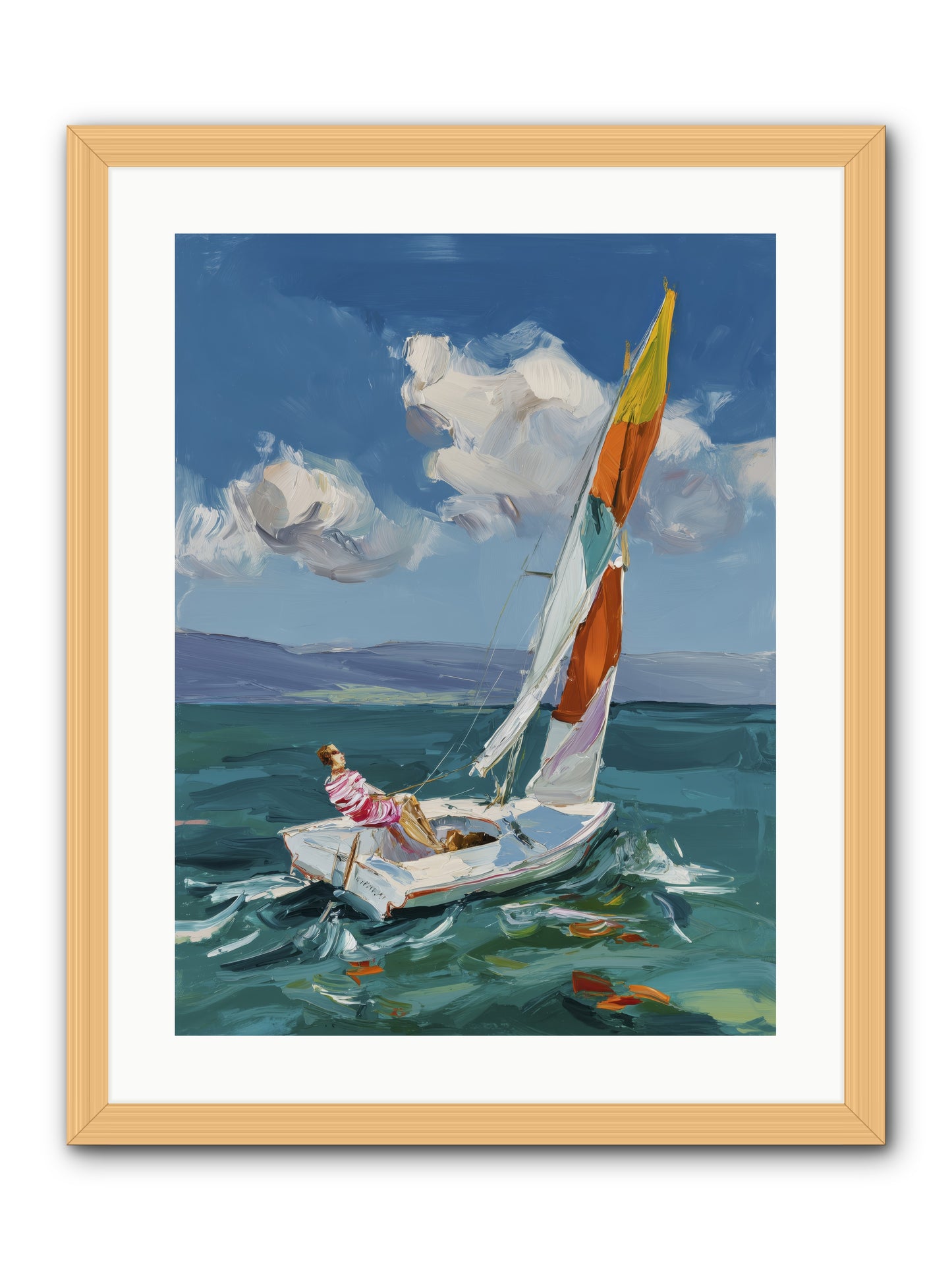 Sailor's Holiday -- Framed Print - Natural 18x24