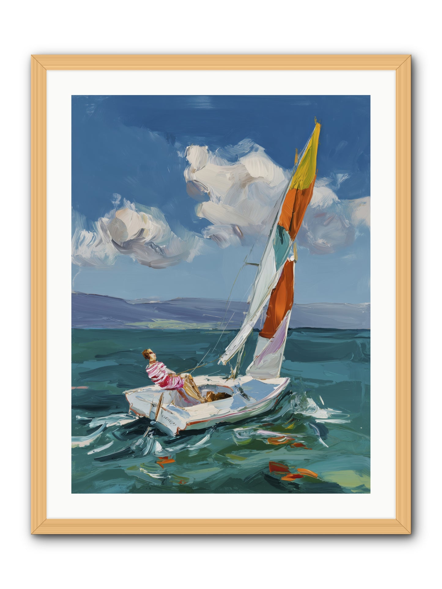 Sailor's Holiday -- Framed Print - Natural 24x32
