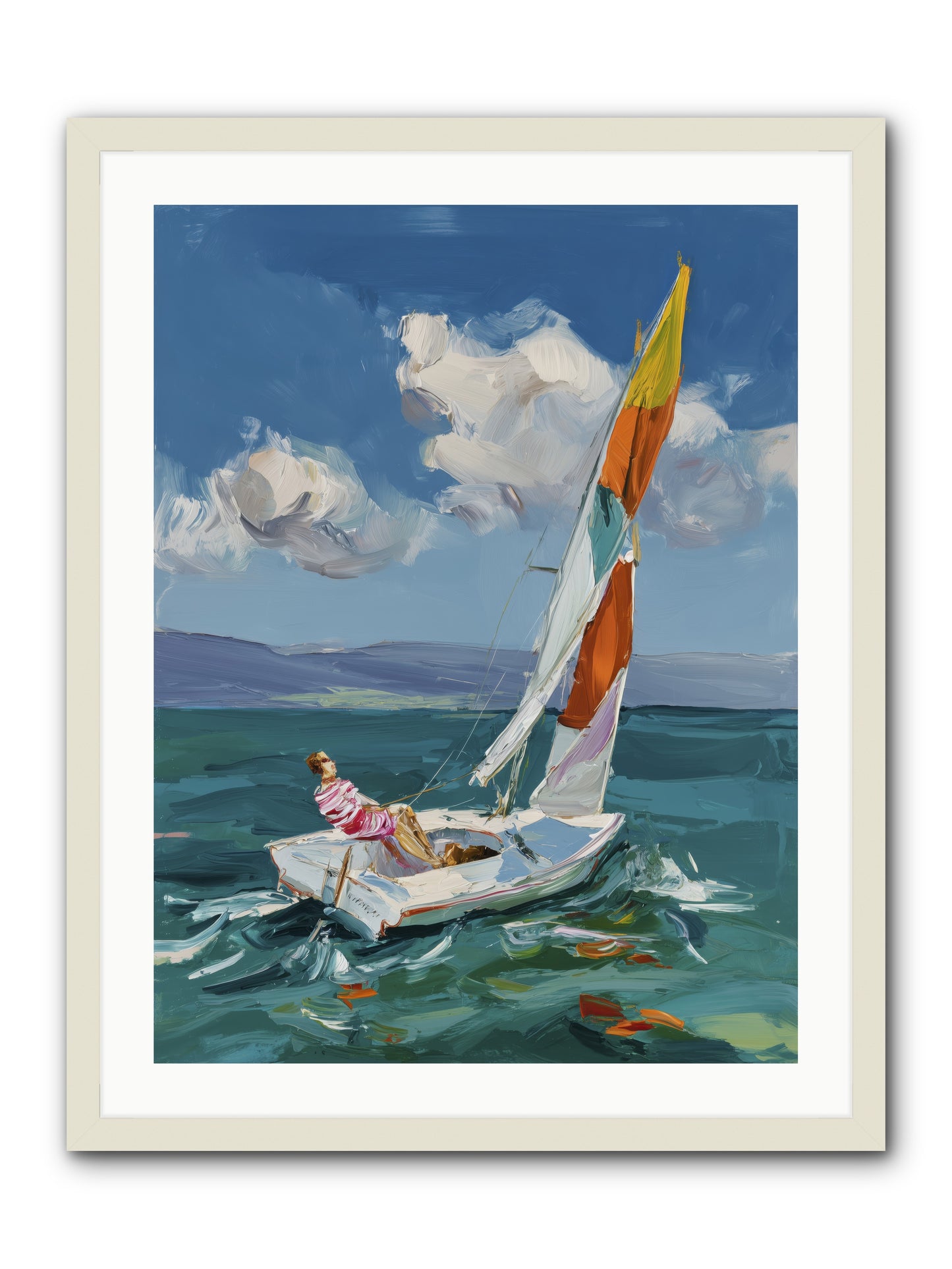 Sailor's Holiday -- Framed Print - White 24x32