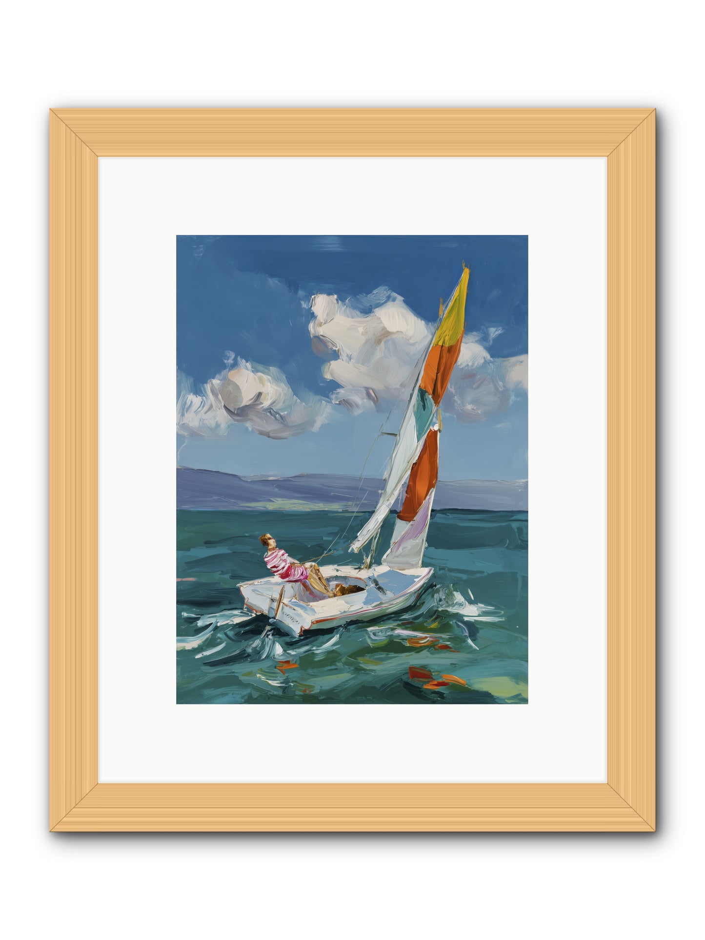Sailor's Holiday -- Framed Print - Natural 9x12
