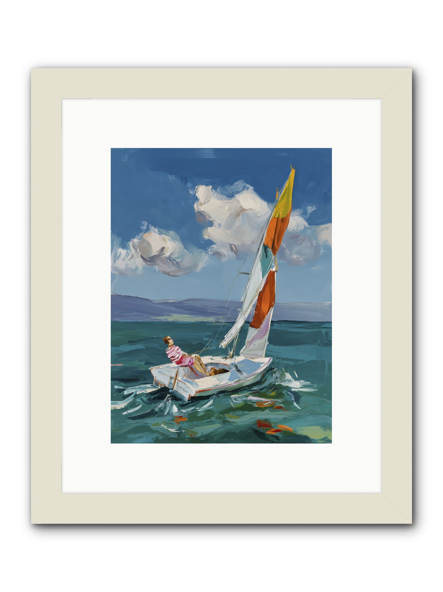 Sailor's Holiday -- Framed Print - White 9x12