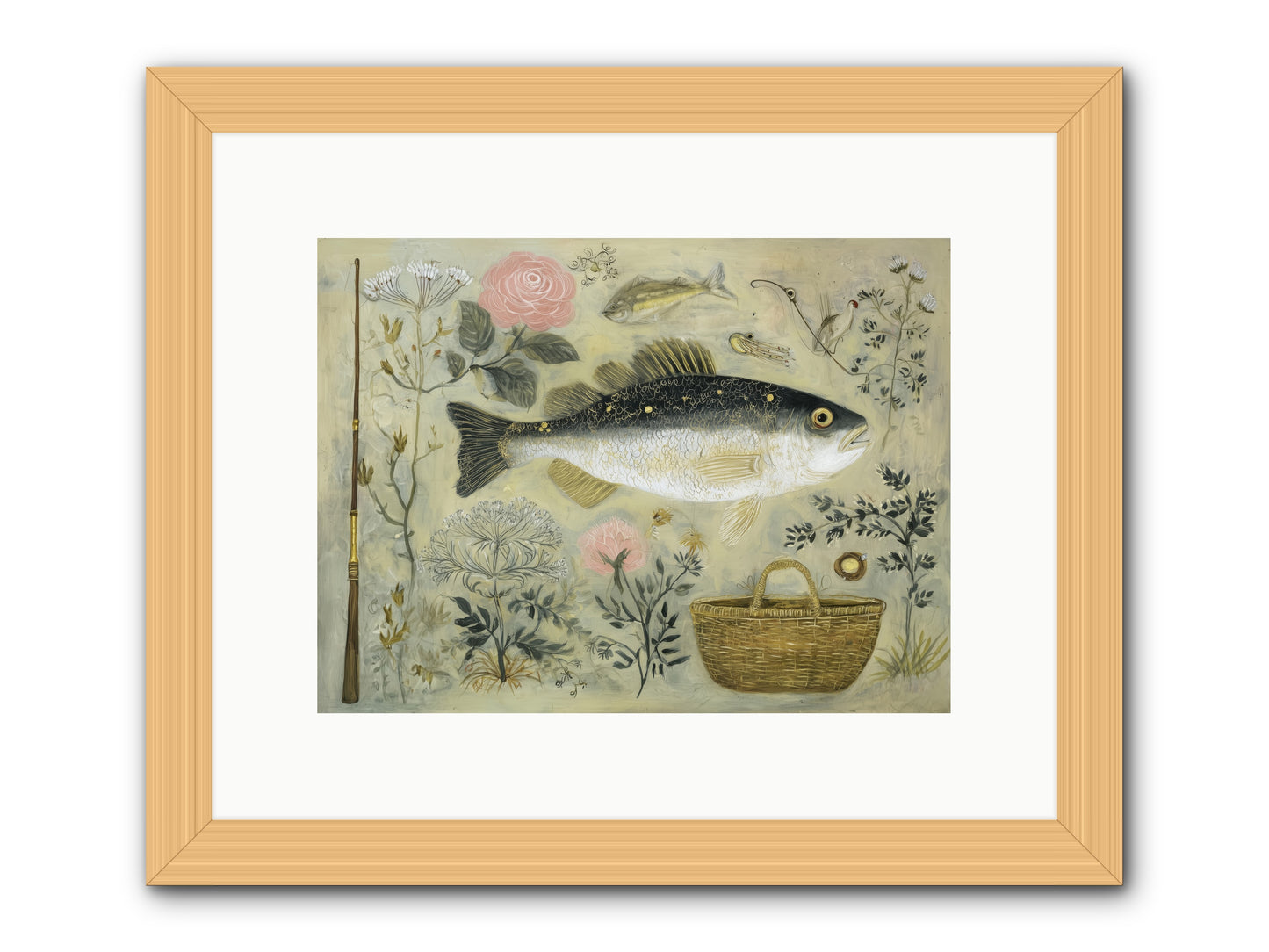 Sailor's Journal -- Framed Print - Natural 12x9