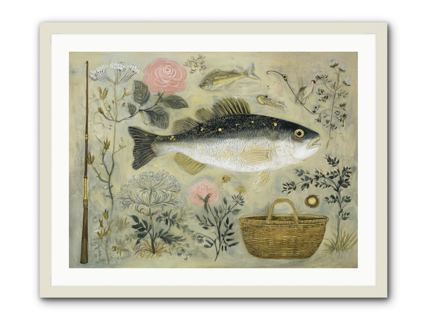 Sailor's Journal -- Framed Print - White 32x24