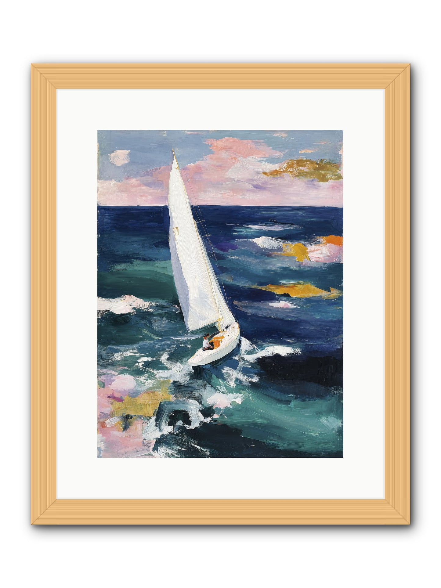 Sailor's Vision -- Framed Print - Natural 12x16
