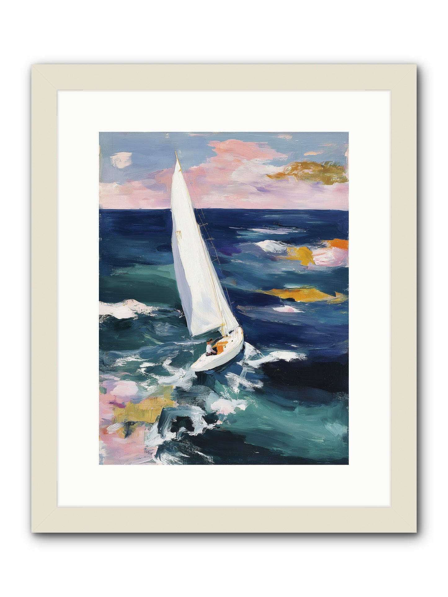 Sailor's Vision -- Framed Print - White 12x16