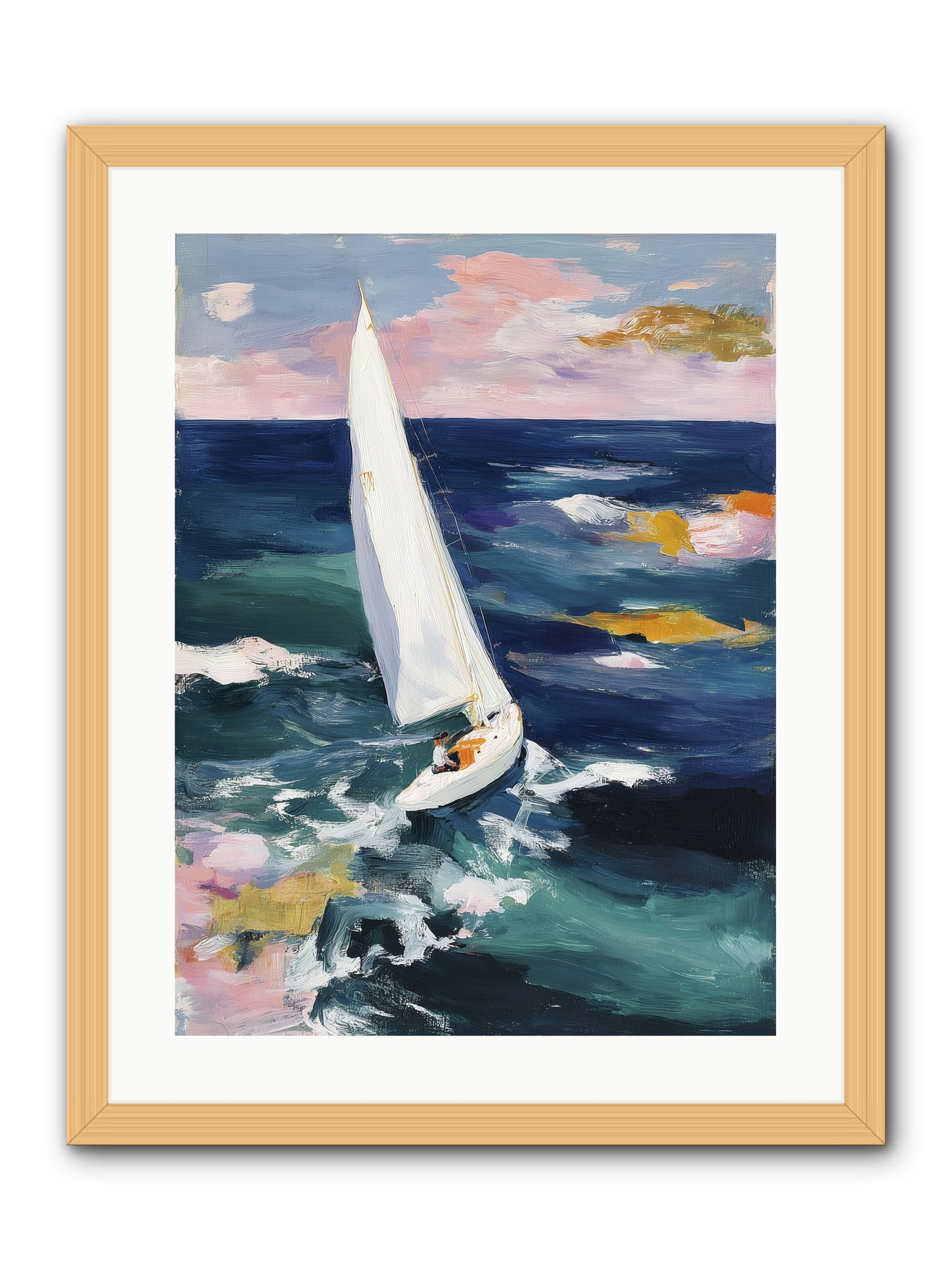 Sailor's Vision -- Framed Print - Natural 18x24