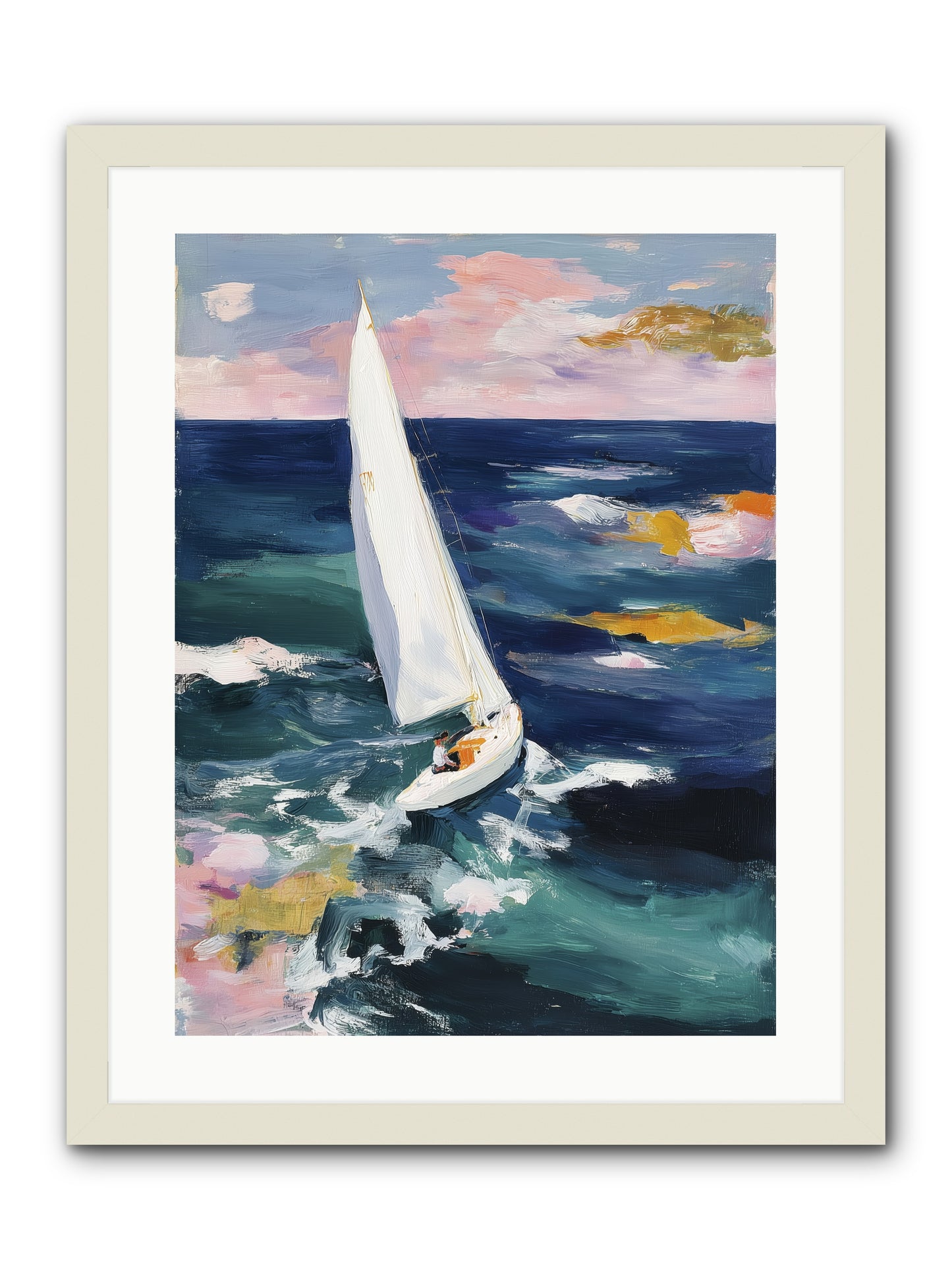 Sailor's Vision -- Framed Print - White 18x24