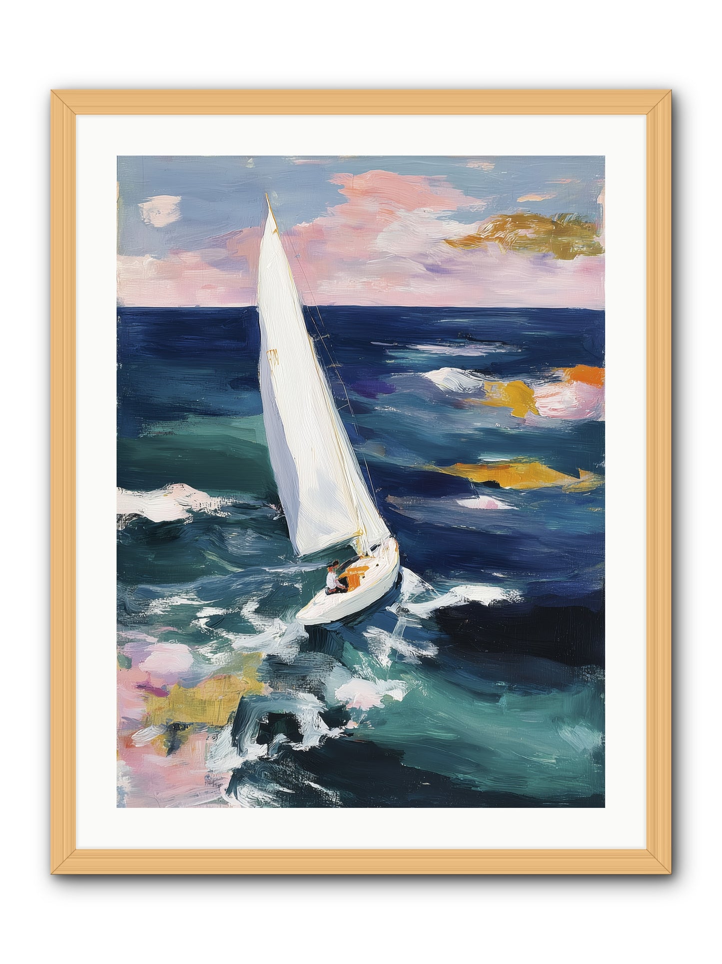 Sailor's Vision -- Framed Print - Natural 24x32