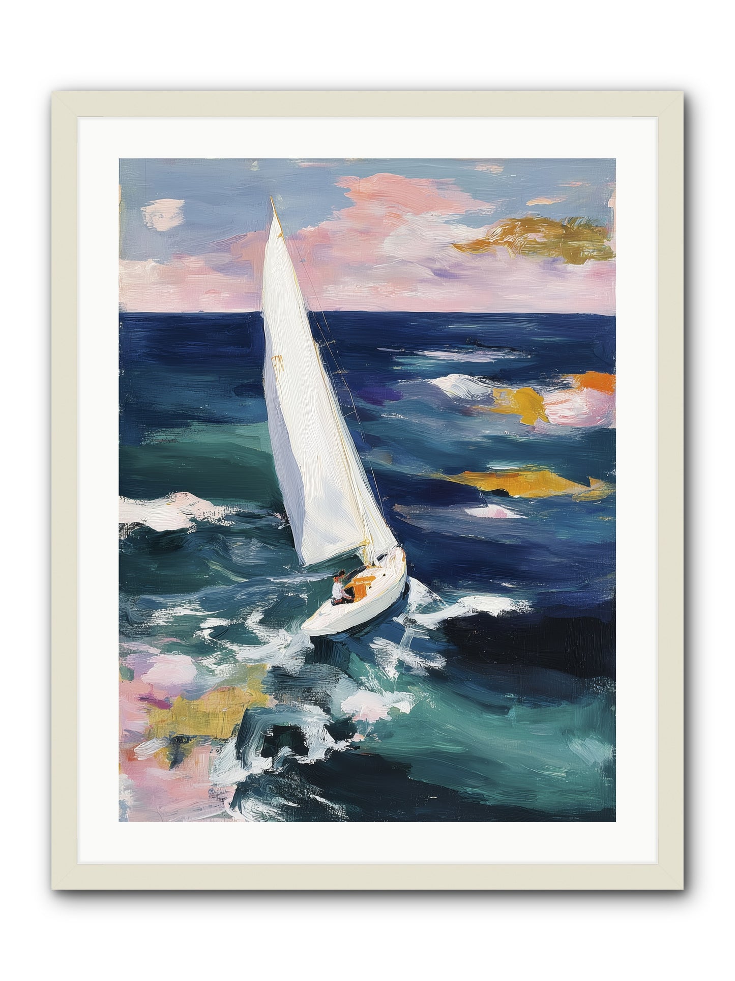 Sailor's Vision -- Framed Print - White 24x32