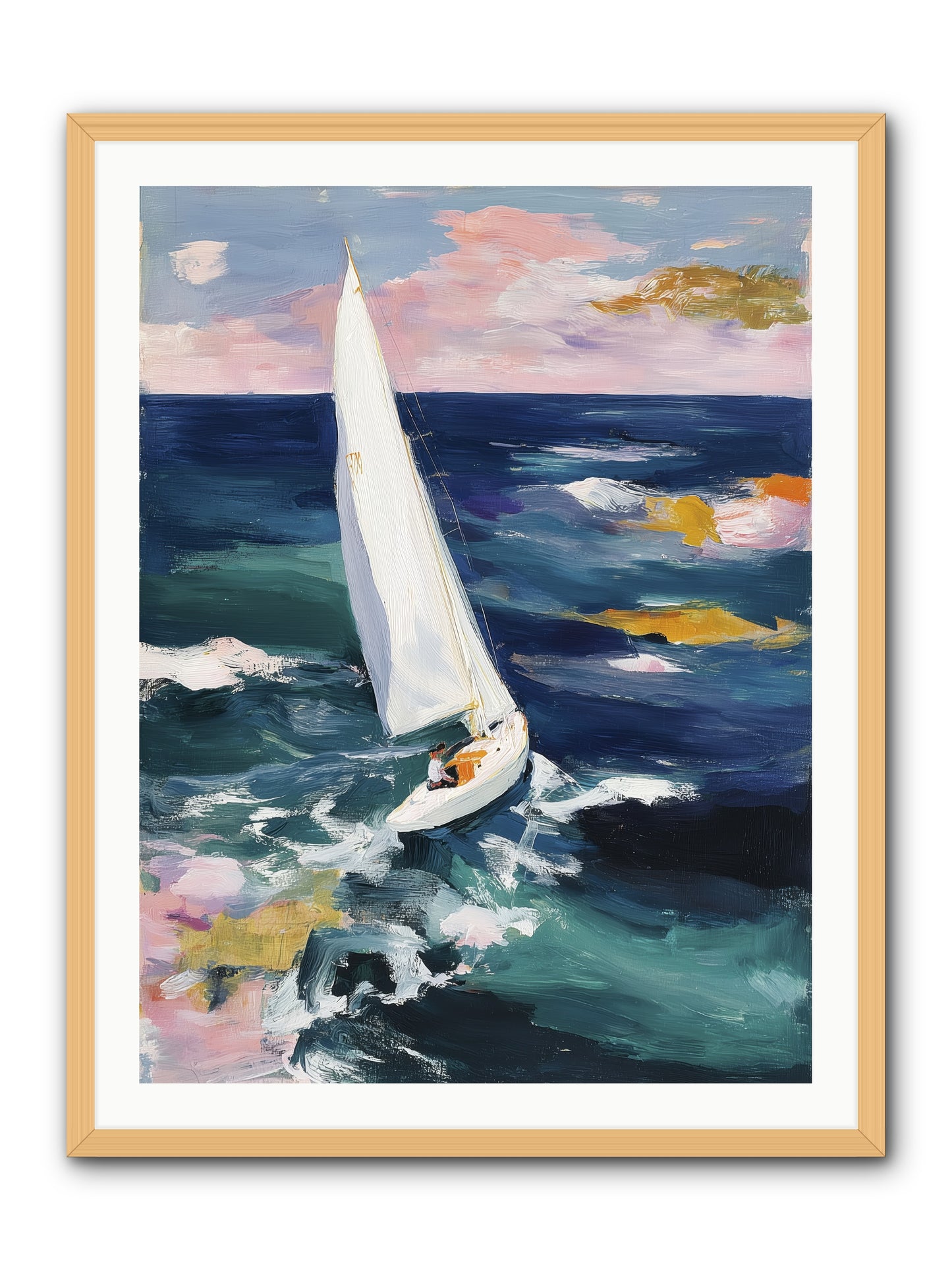 Sailor's Vision -- Framed Print - Natural 30x40