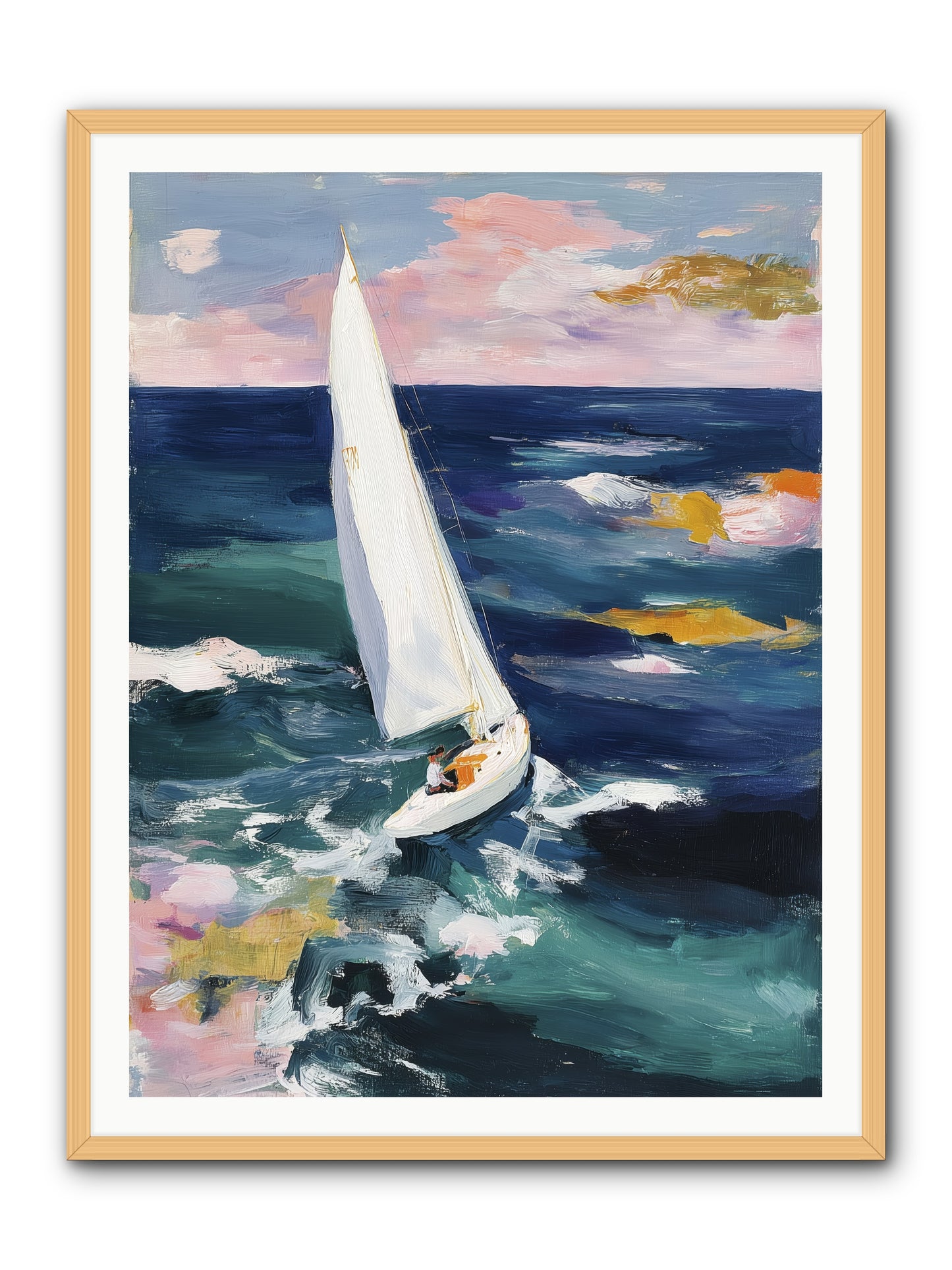 Sailor's Vision -- Framed Print - Natural 36x48