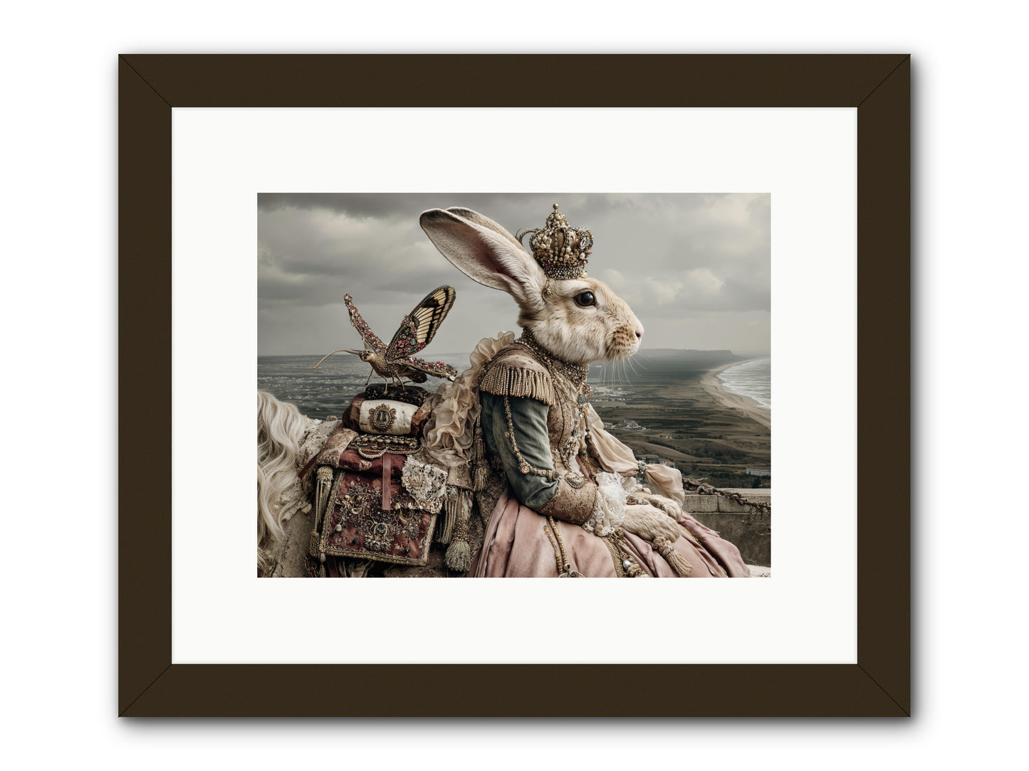 Saint Clover -- Framed Print - Black 12x9