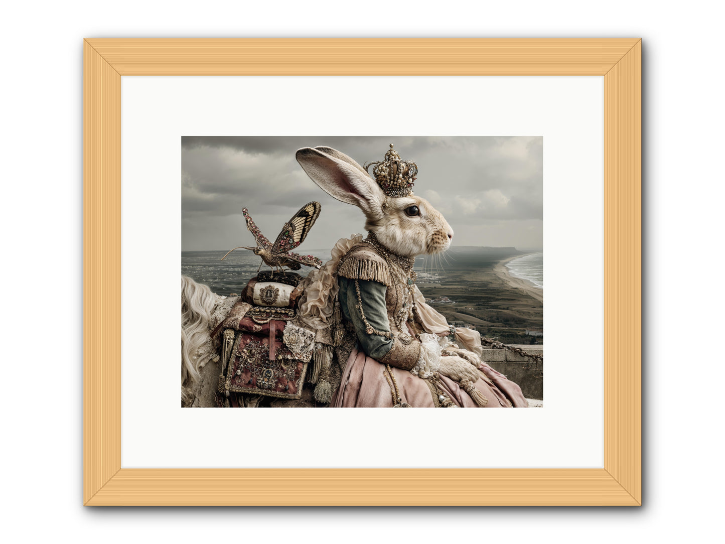 Saint Clover -- Framed Print - Natural 12x9