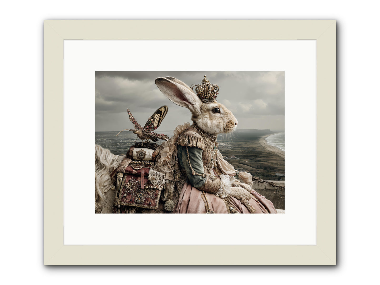 Saint Clover -- Framed Print - White 12x9
