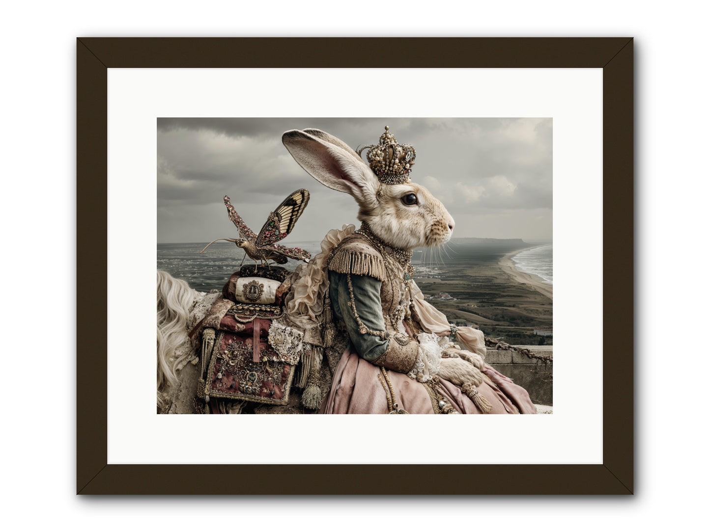 Saint Clover -- Framed Print - Black 16x12