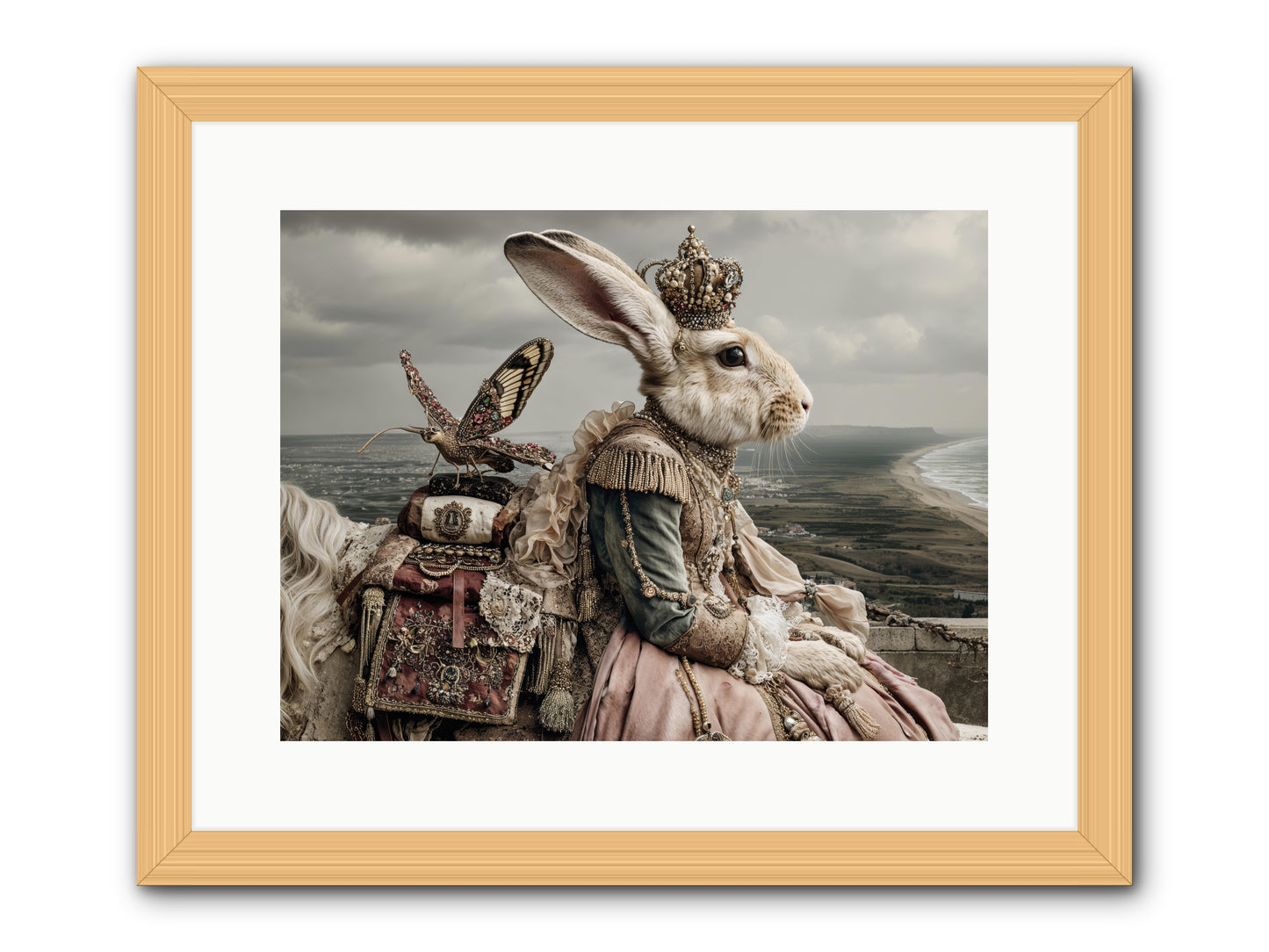 Saint Clover -- Framed Print - Natural 16x12