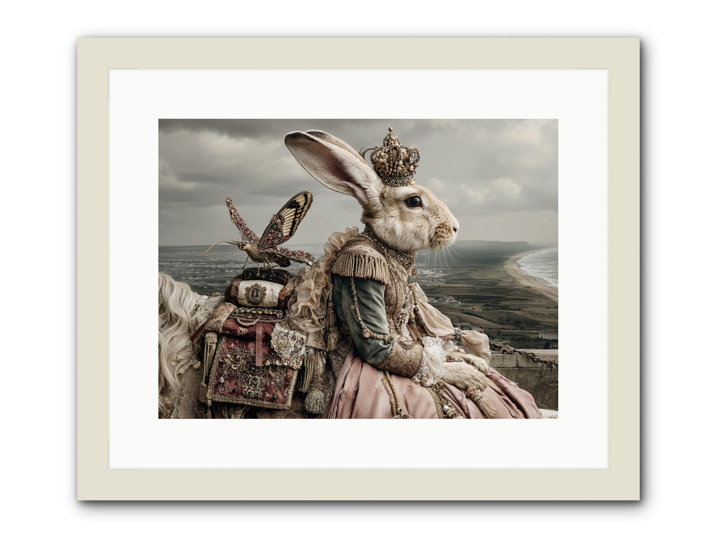 Saint Clover -- Framed Print - White 16x12