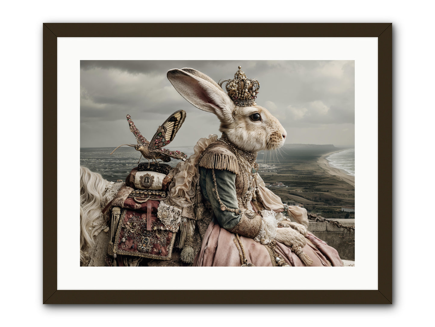 Saint Clover -- Framed Print - Black 24x18
