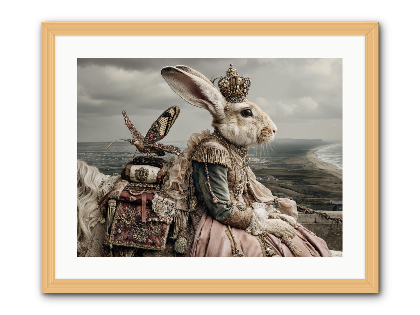Saint Clover -- Framed Print - Natural 24x18
