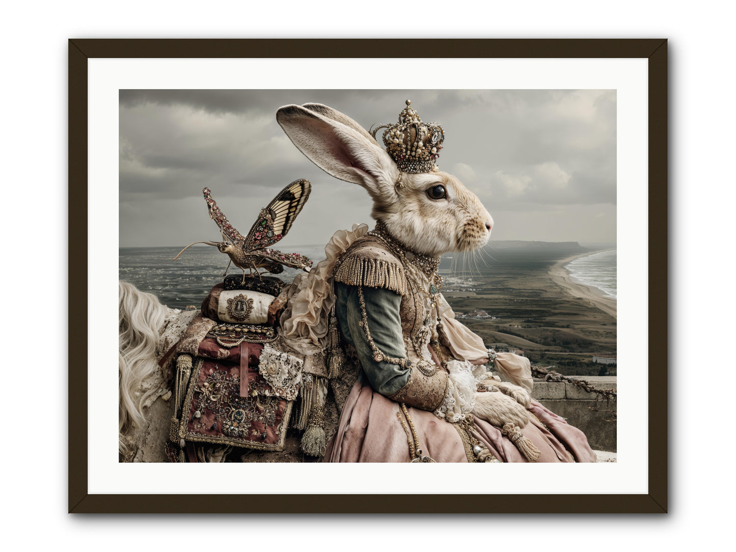 Saint Clover -- Framed Print - Black 32x24