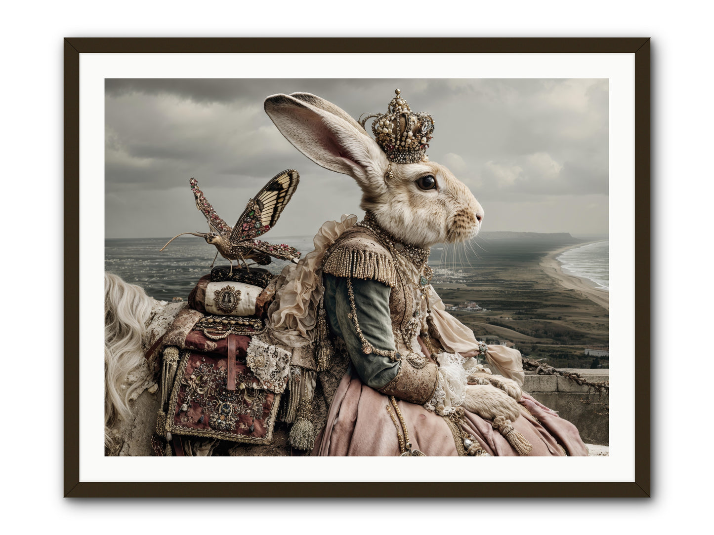 Saint Clover -- Framed Print - Black 40x30