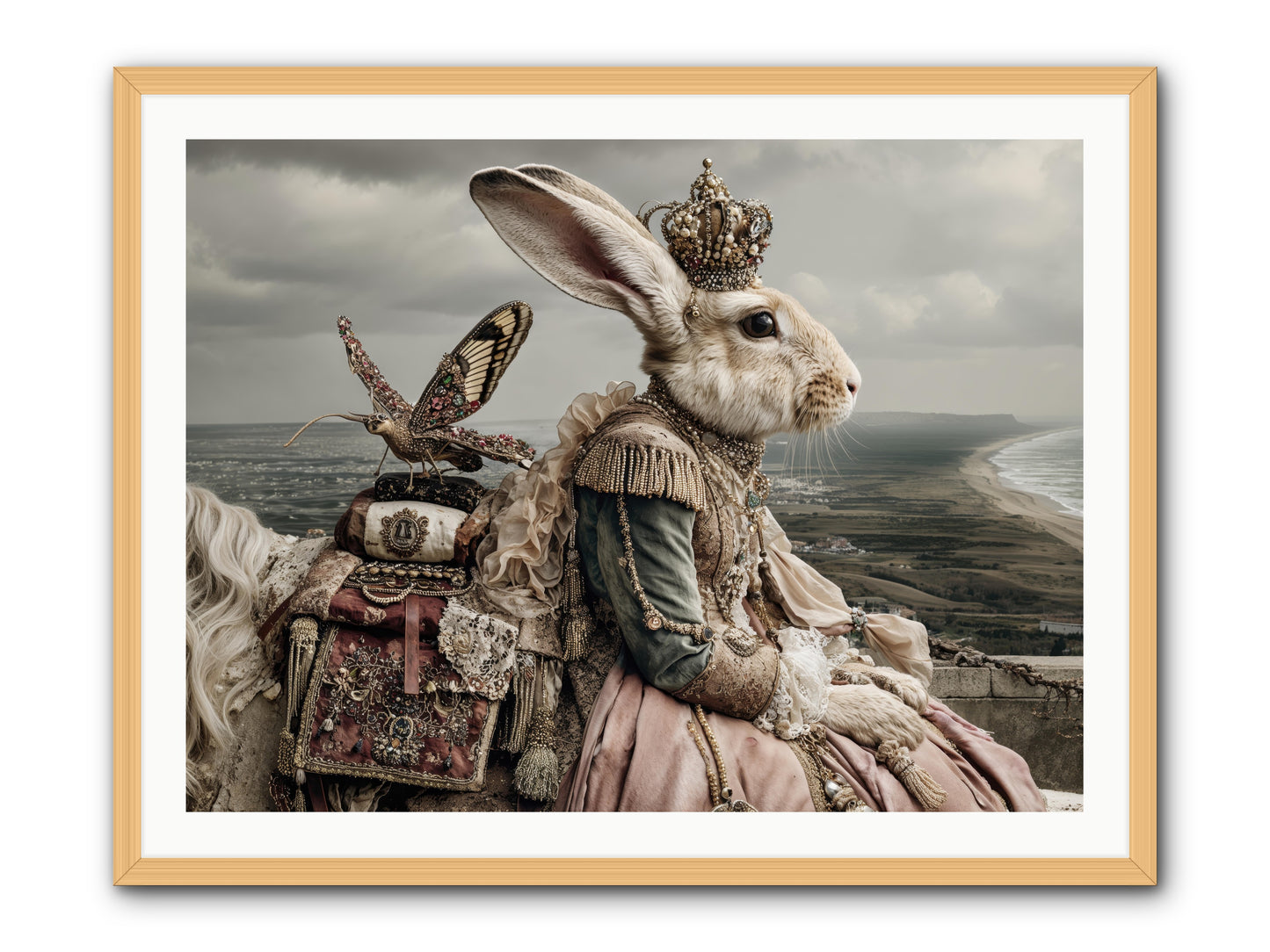 Saint Clover -- Framed Print - Natural 40x30