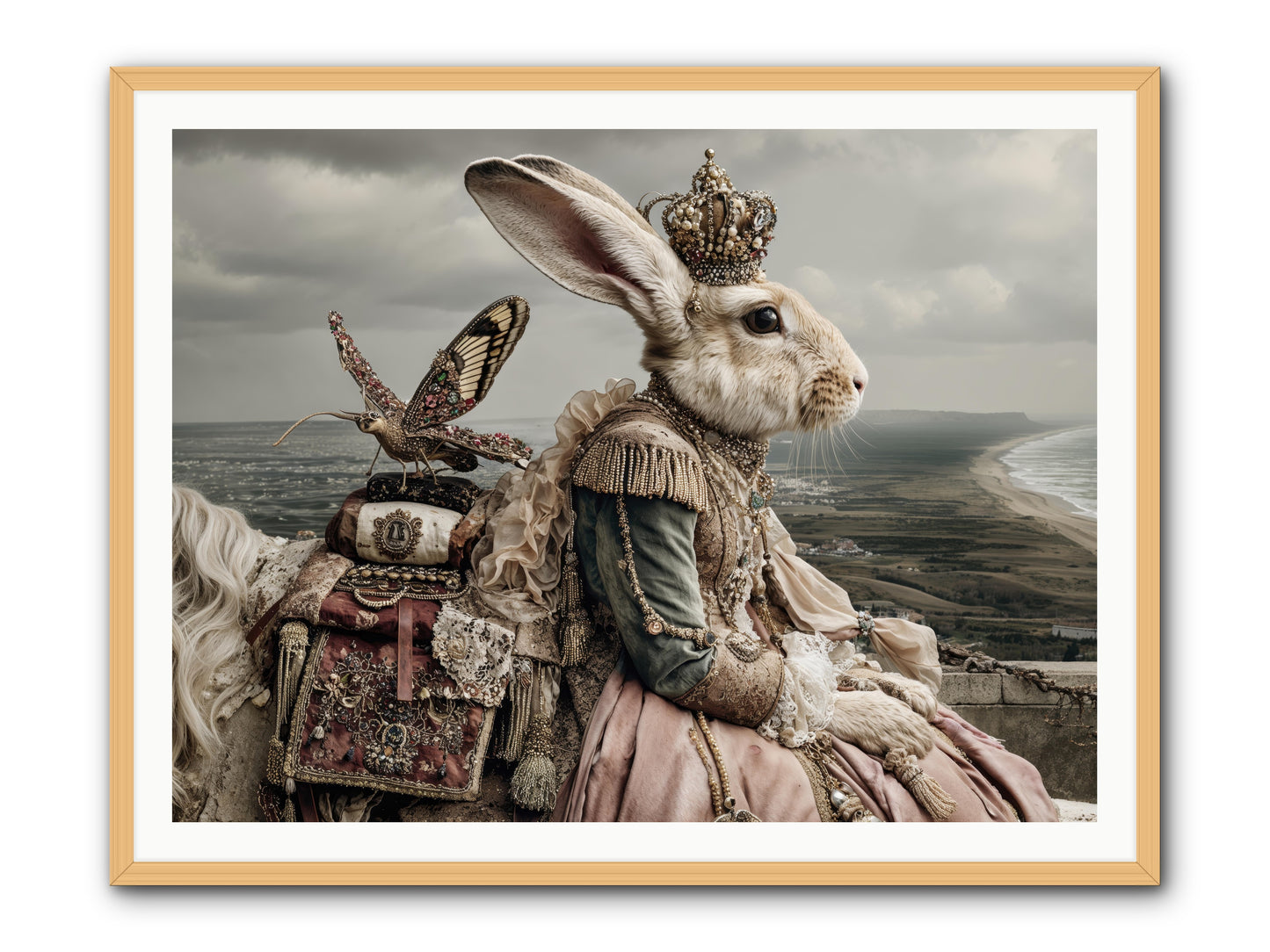 Saint Clover -- Framed Print - Natural 48x36