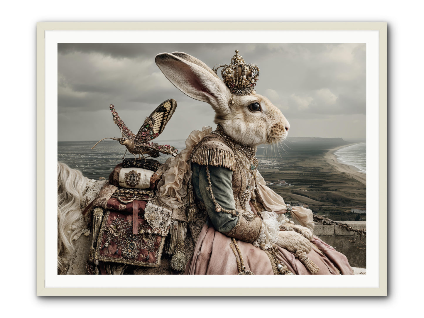 Saint Clover -- Framed Print - White 48x36