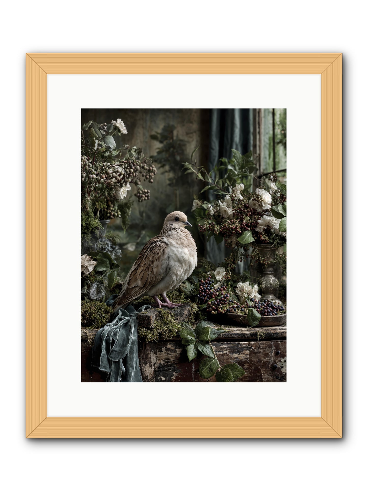 Salinger -- Framed Print - Natural 12x16
