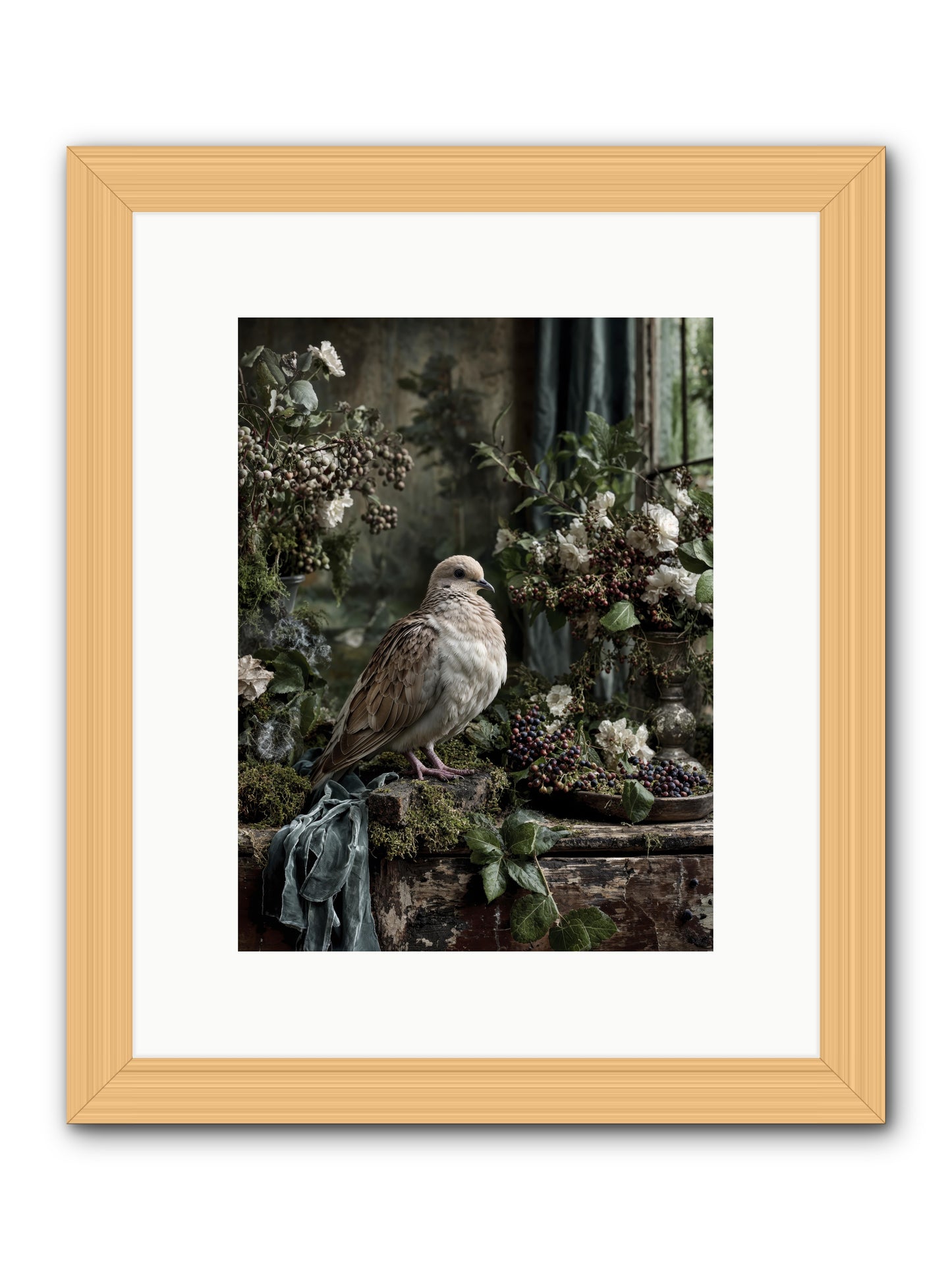 Salinger -- Framed Print - Natural 9x12
